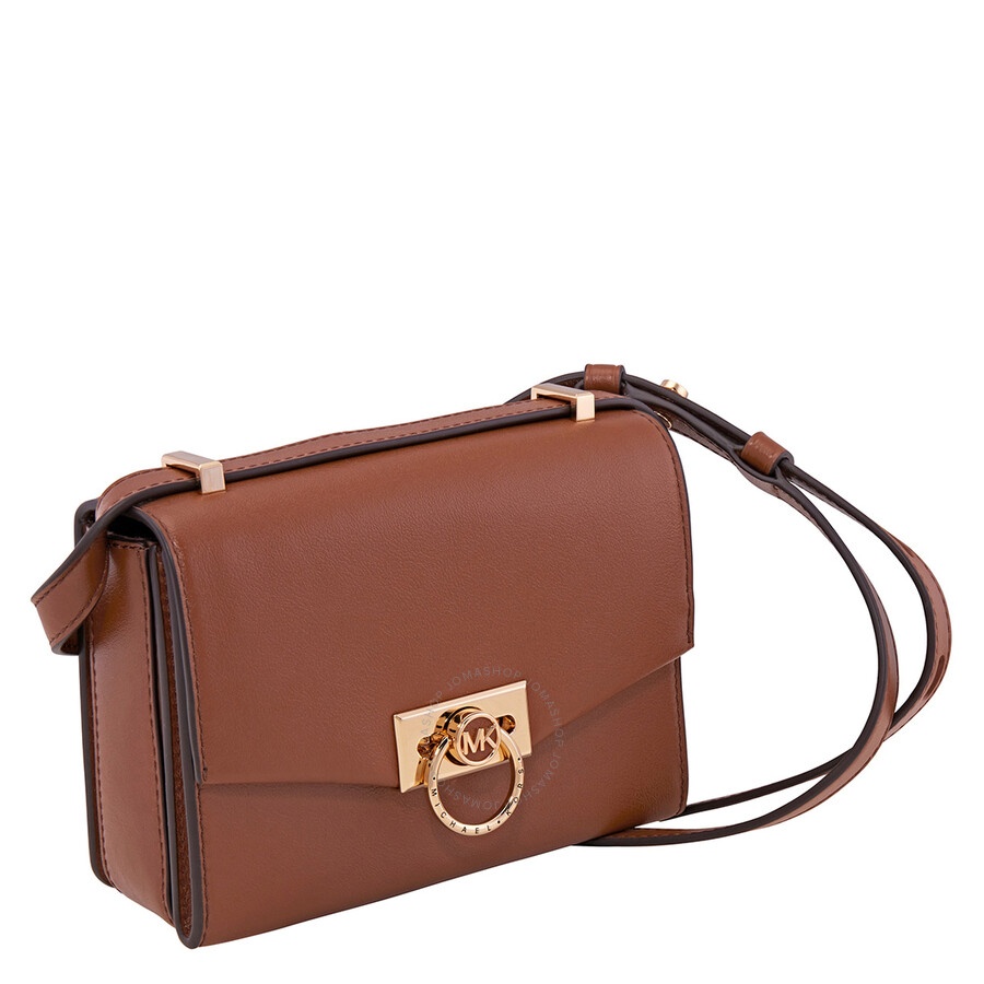 Michael Kors - Michael Kors Hendrix Extra-small Leather Crossbody Bag - Brown - 4