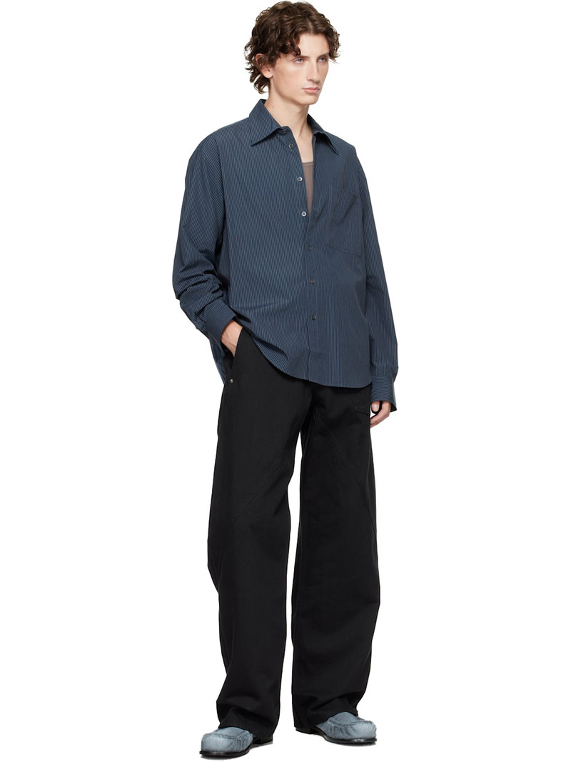 JW Anderson Navy Striped Shirt outlook