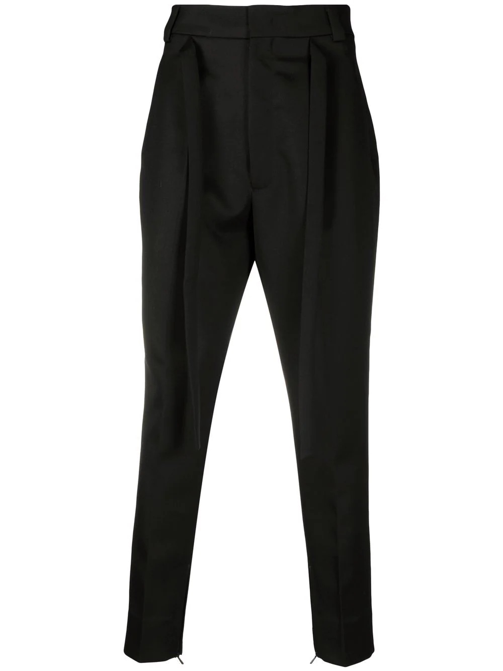 pleat detailed tailored trousers - 1