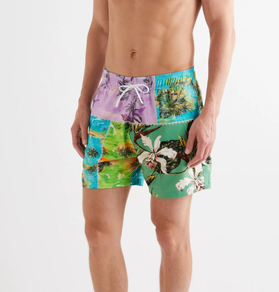 AMIRI Patchwork Printed Swim Shorts outlook