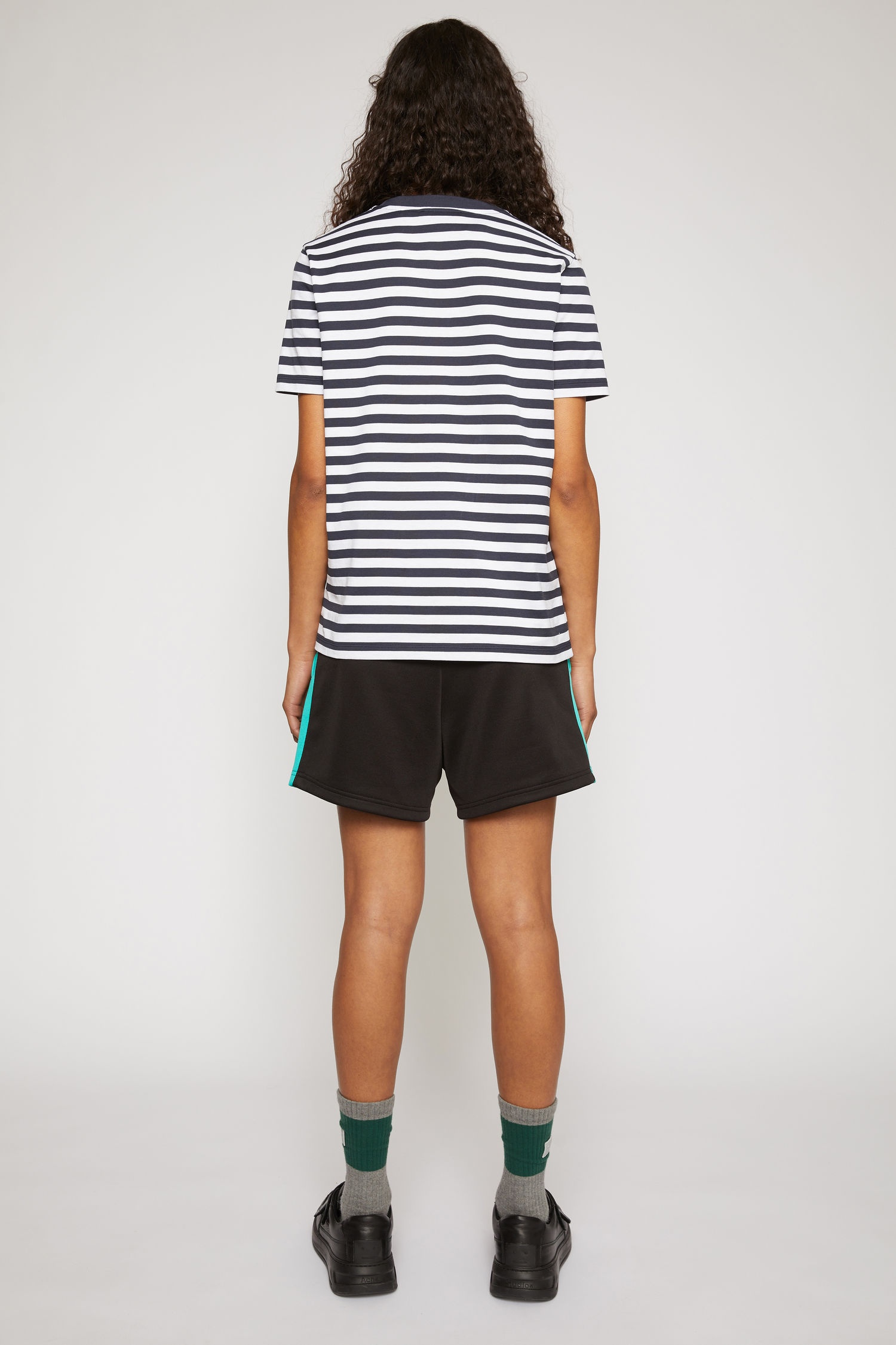 Slim fit striped t-shirt navy blue - 3