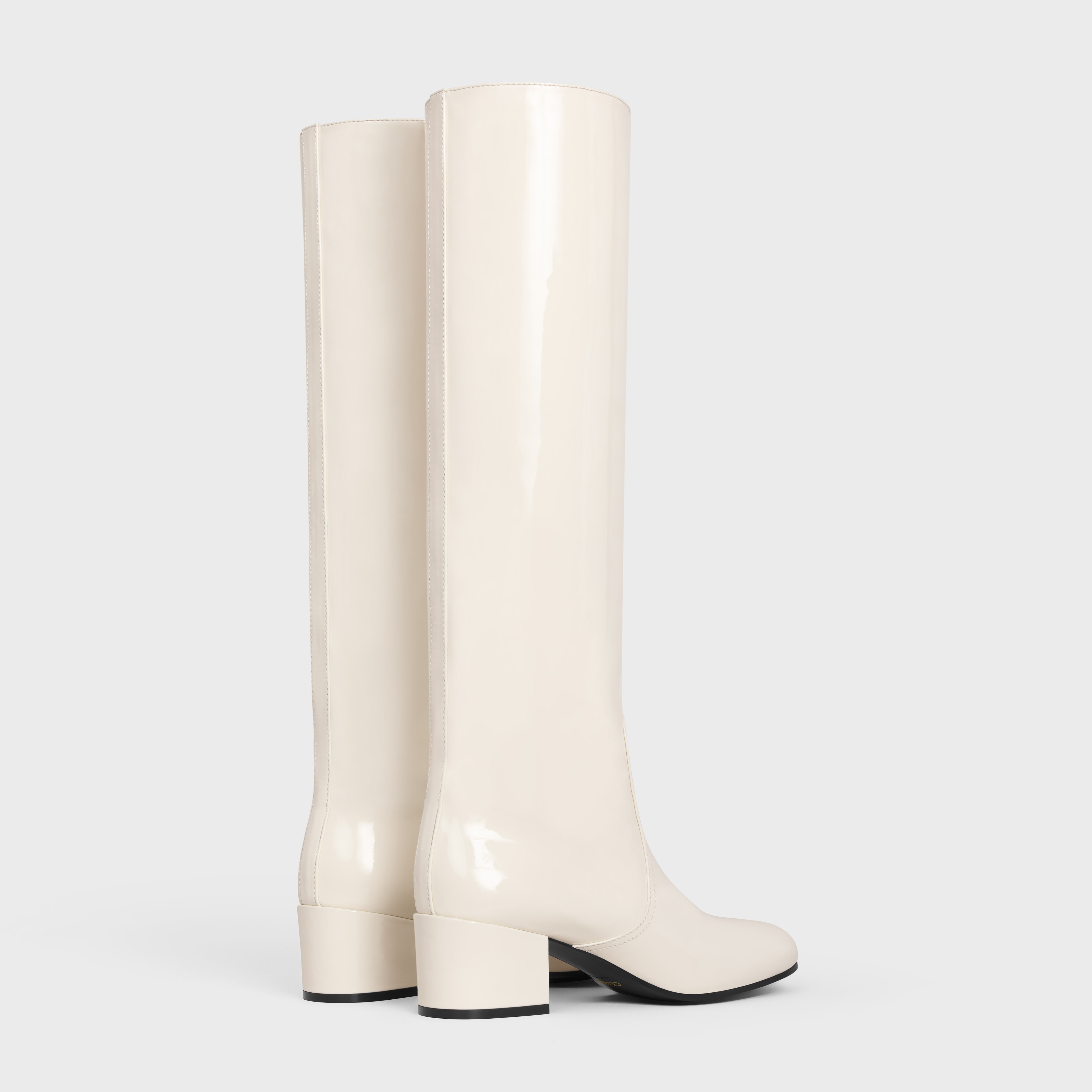 LES BOTTES CELINE TRIOMPHE HIGH BOOT in PATENT CALFSKIN - 3