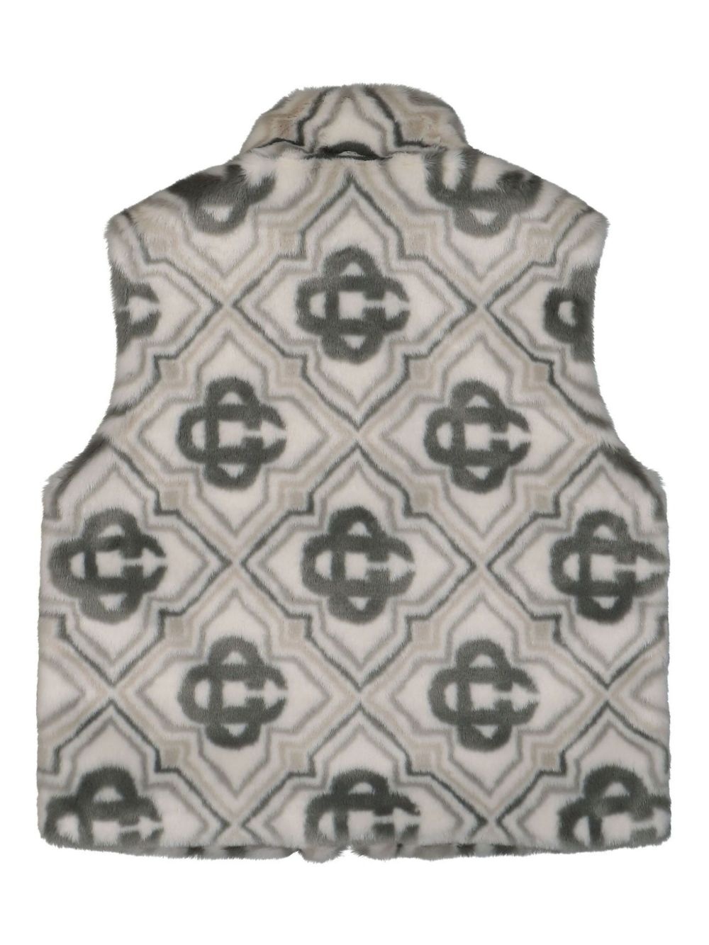 monogram-pattern gilet - 2