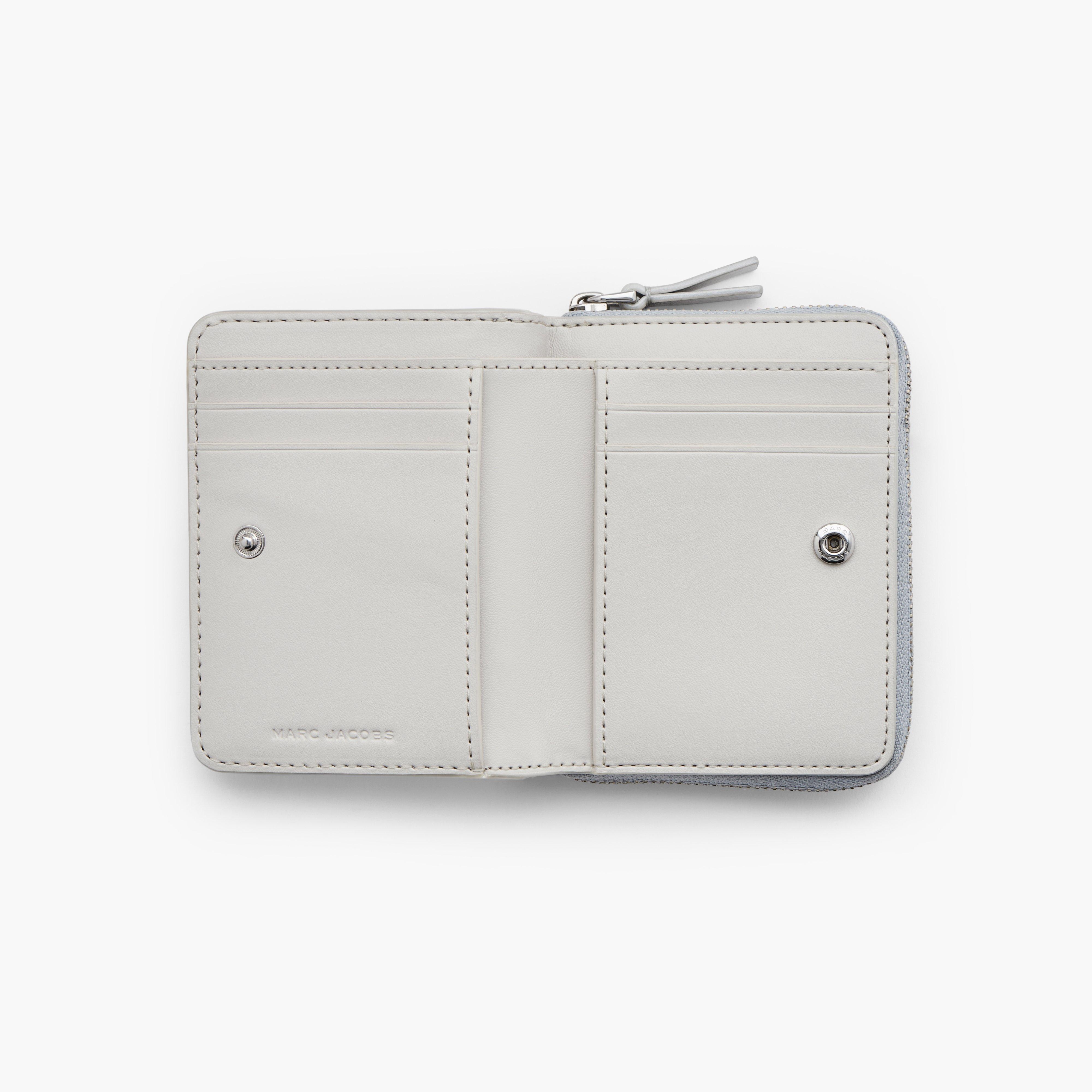 THE METALLIC LEATHER MINI COMPACT WALLET - 2