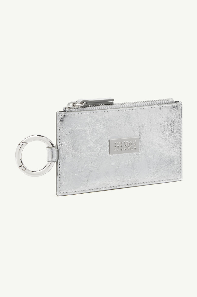 MM6 Maison Margiela Numeric leather key ring pouch outlook