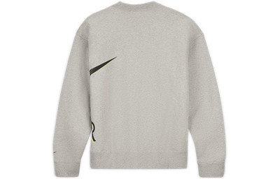 Nike Nike Air x Kim Jones Crossover Logo Printing Fleece Round Neck US Edition Couple Style Gray DD0692-0 outlook