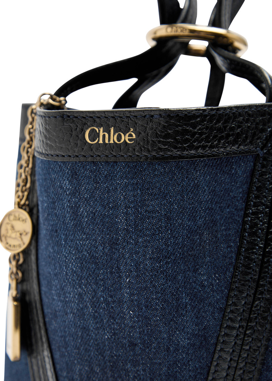 Chloe Spin Mini Denim Tote - 3