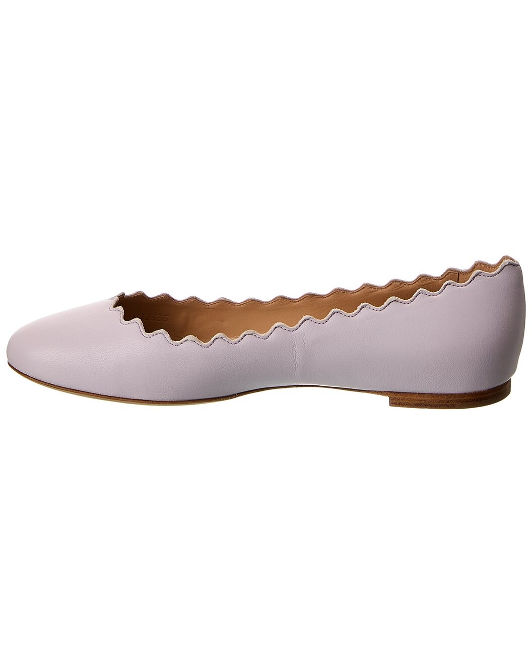 Chloé Lauren Scalloped Leather Ballerina Flat - 2