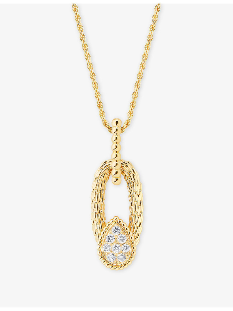 Boucheron Serpent Bohème 18ct Yellow-Gold and 0.32ct Brilliant-Cut Diamond Pendant Necklace outlook