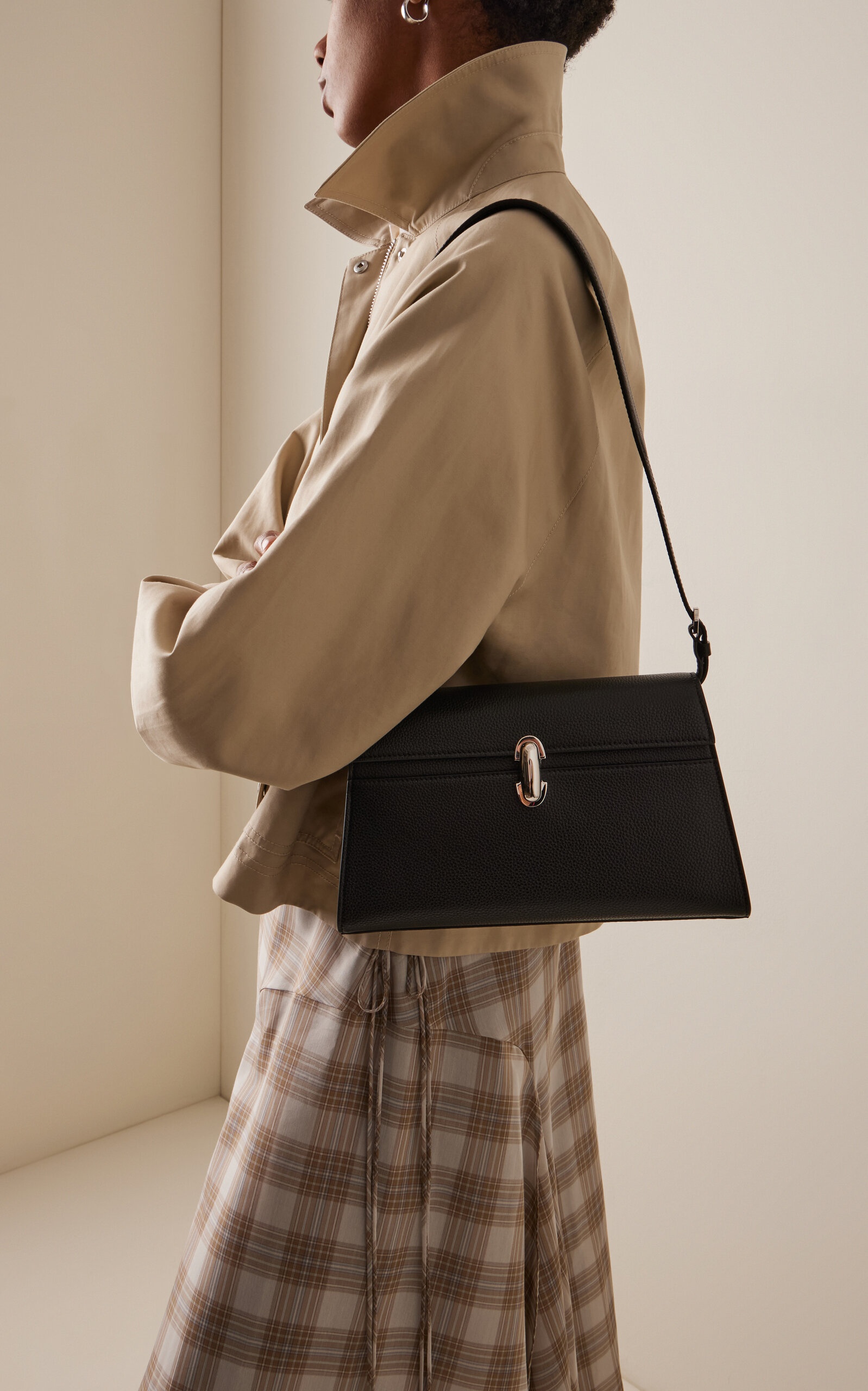The Symmetry Leather Shoulder Bag black - 2