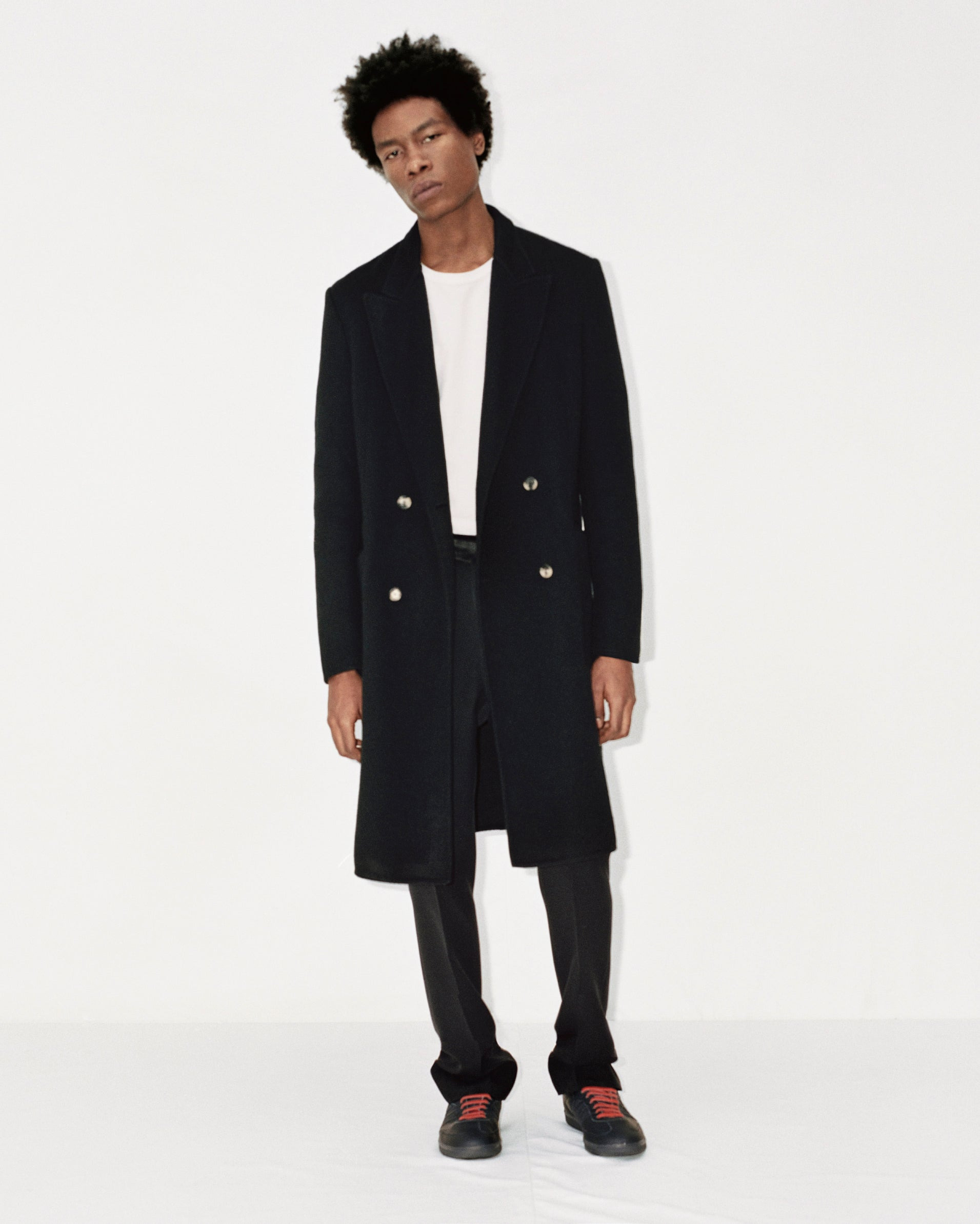 Mcaffrey Coat in Camel Double-Face Recycled Cashmere - 2
