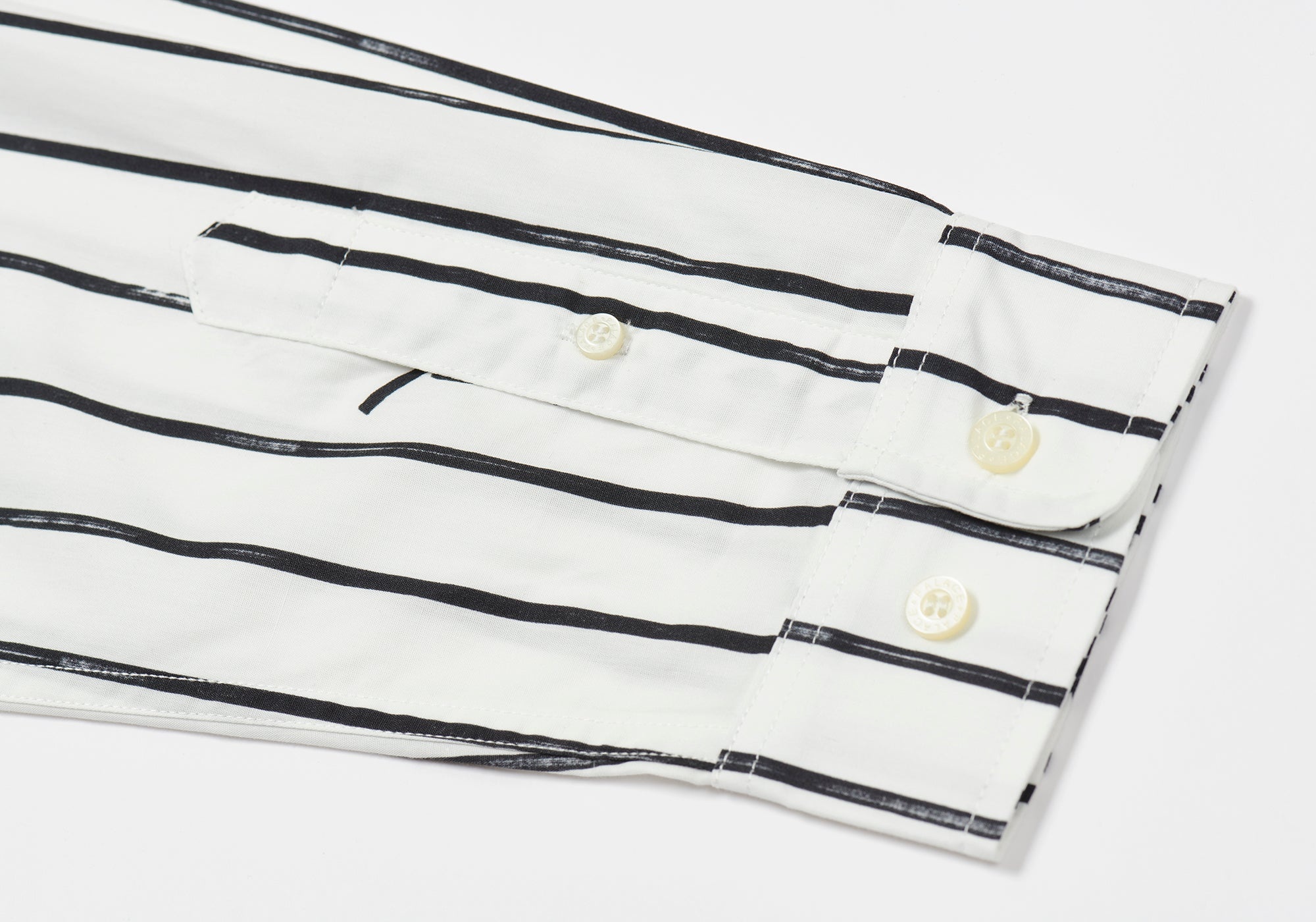 HAND STRIPE SHIRT WHITE - 4
