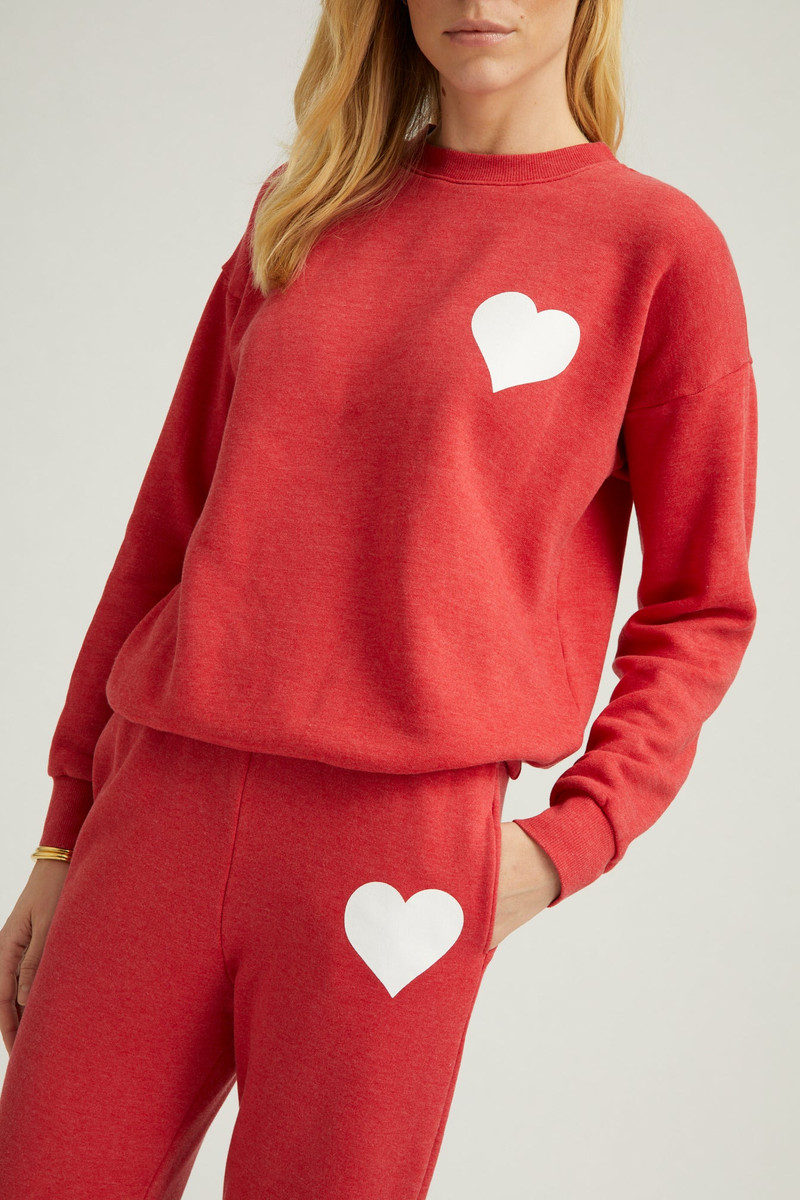SPRWMN RED HEART CREWNECK SWEATSHIRT outlook