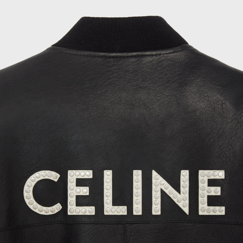 LEATHER BOMBER JACKET IN SOFT ENGLISH LAMBSKIN 3