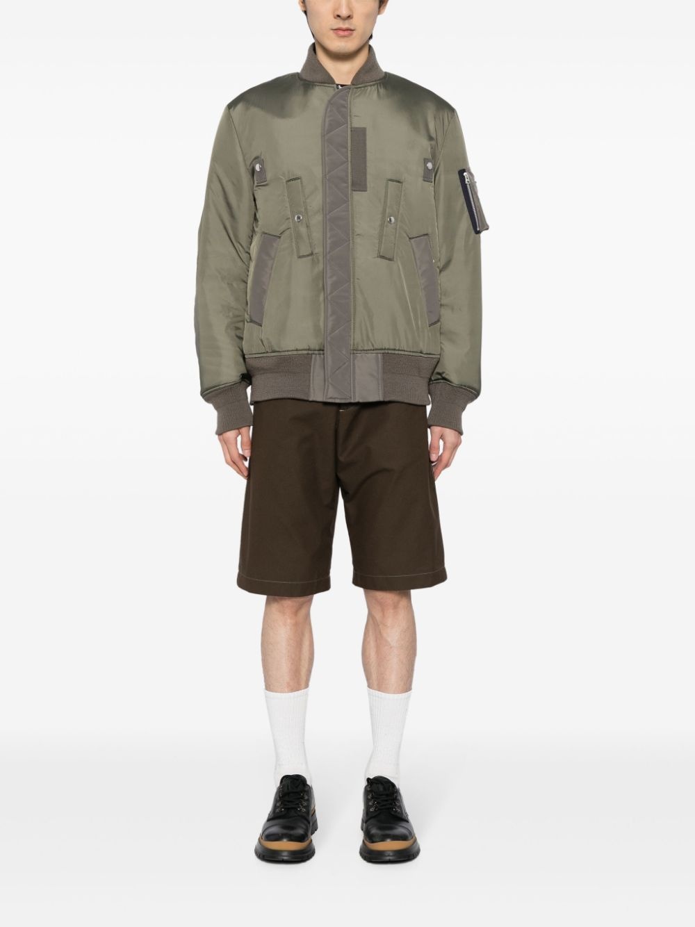 sacai zip-up bomber jacket | REVERSIBLE