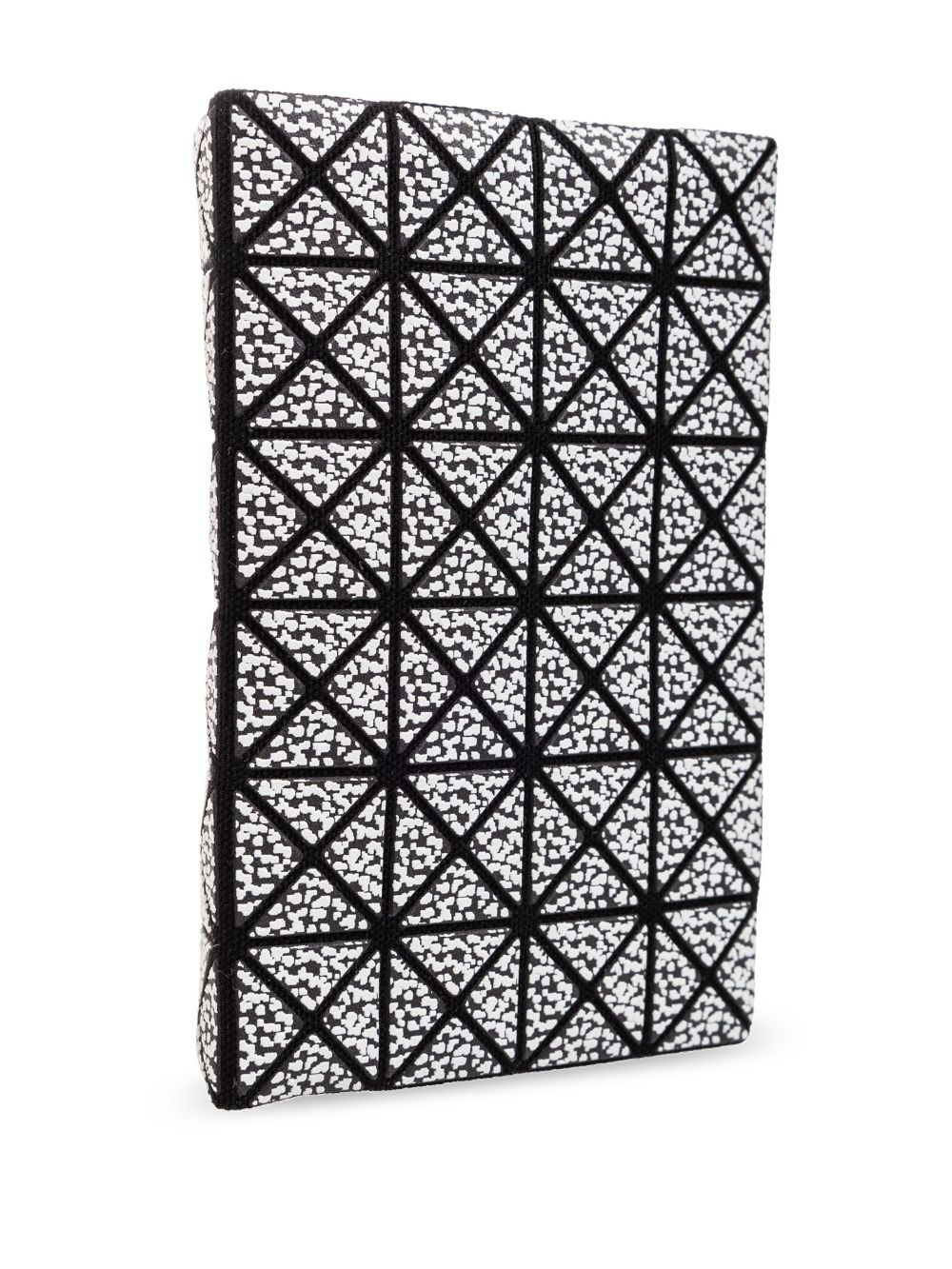 geometric-pattern cotton card case - 4