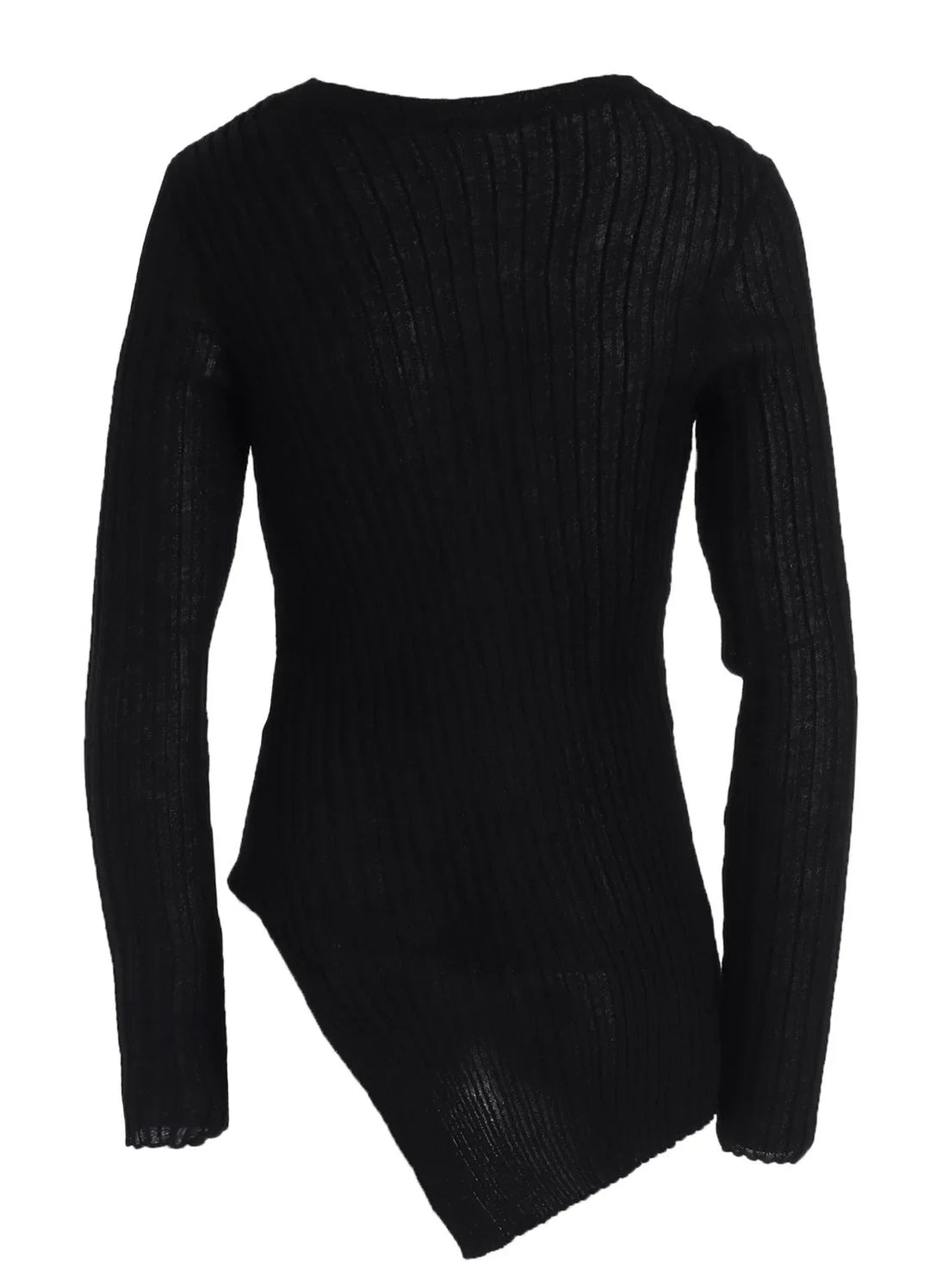 Diagonal Round Neck Top - 2