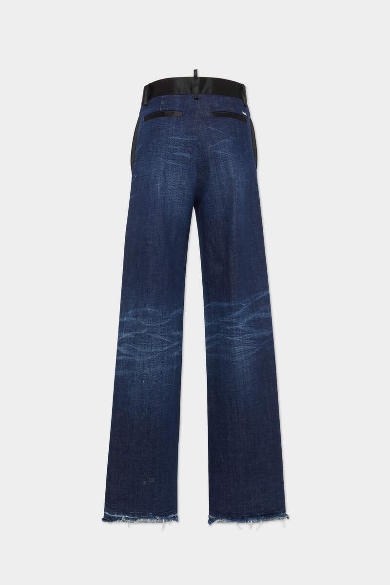 DARK RIPPED TUXEDO PANT - 2