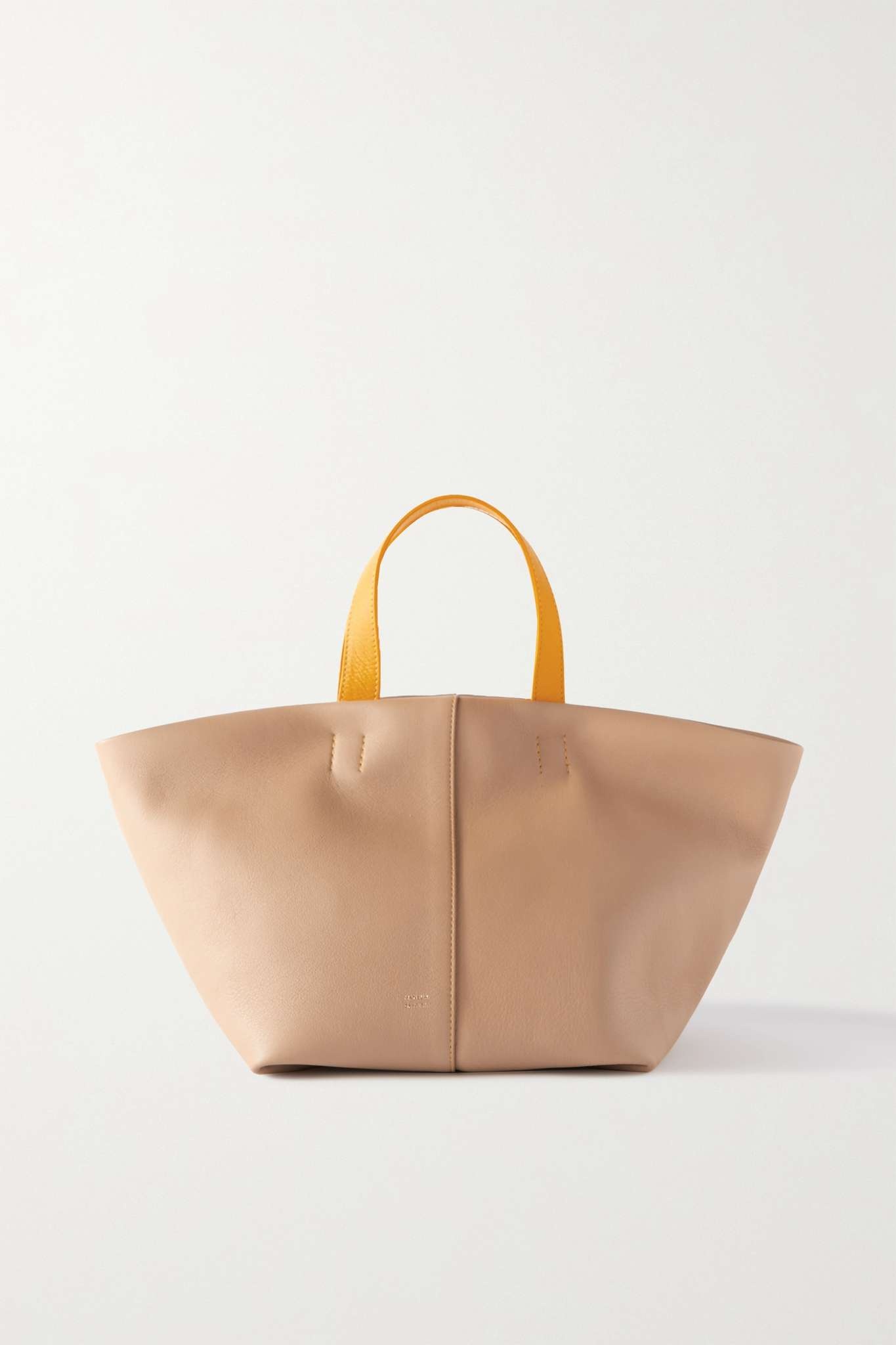 Tulipano textured-leather tote - 1