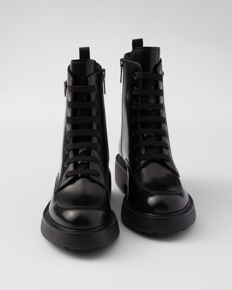 Brushed leather boots 6