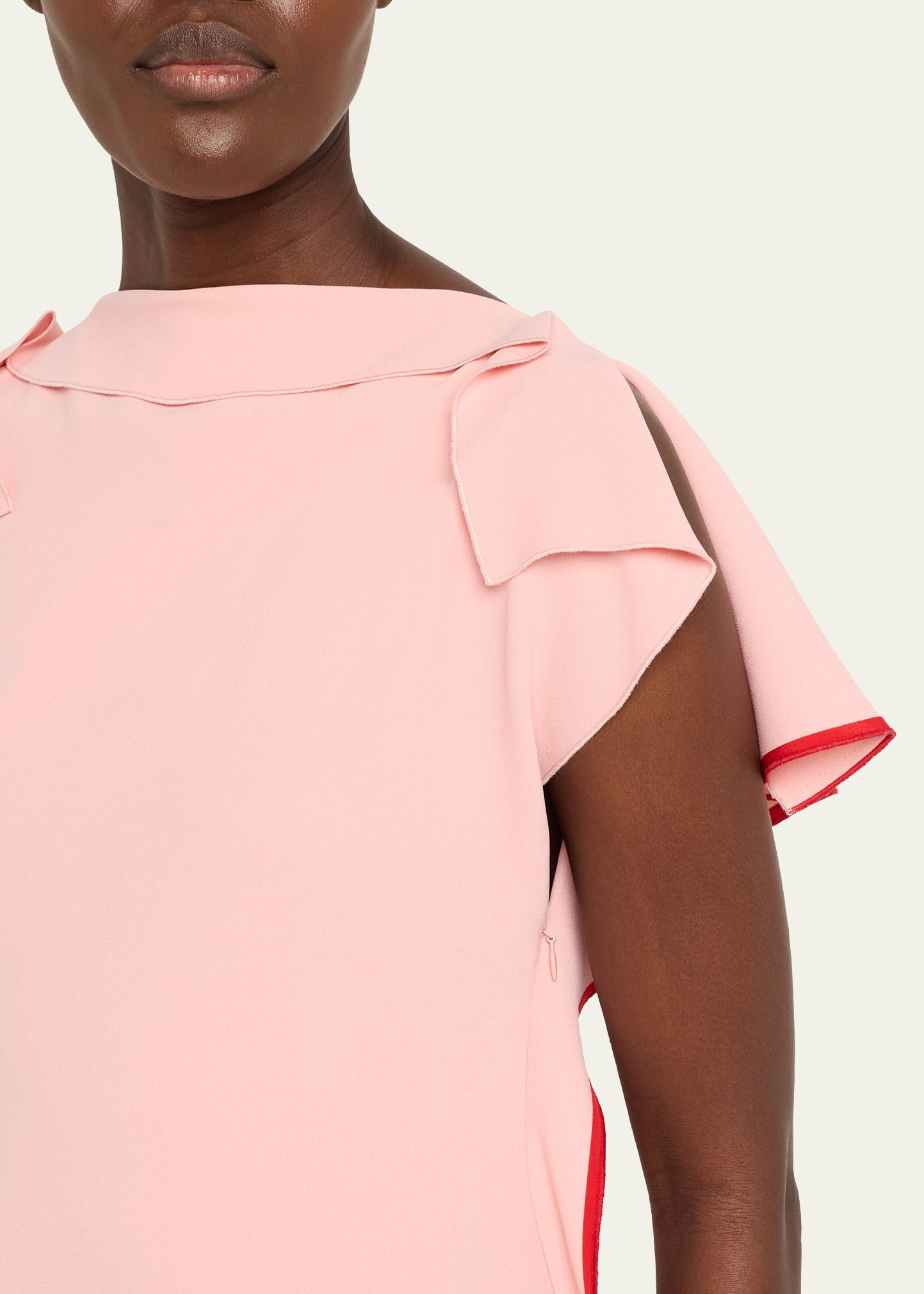 Drape Sleeve Midi Dress - 5