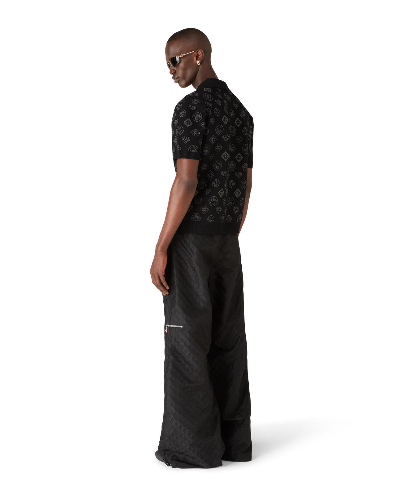 Nylon Jacquard Cargo Trousers | Casablanca Paris - 3