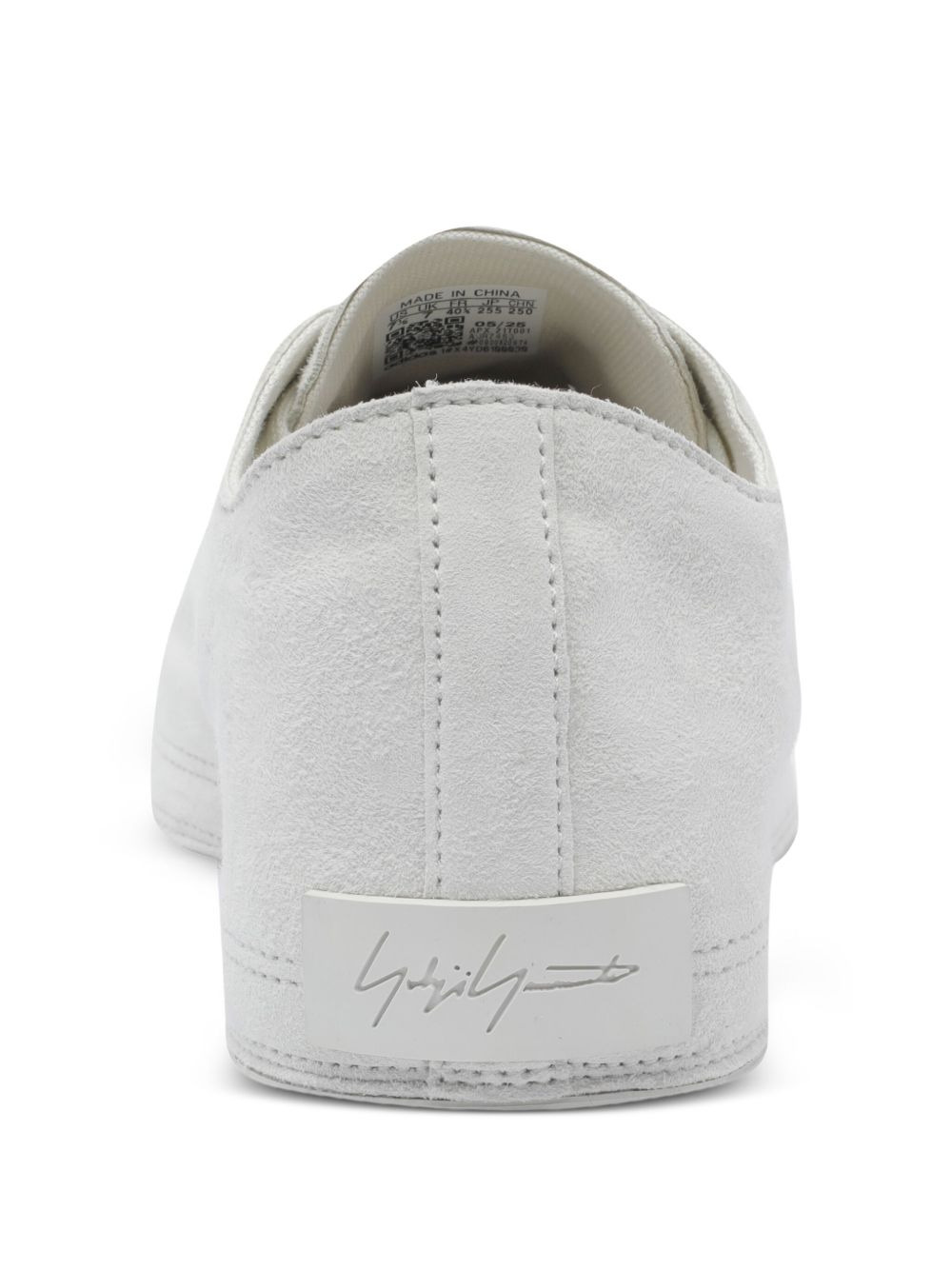 suede leather lace-up sneakers - 4