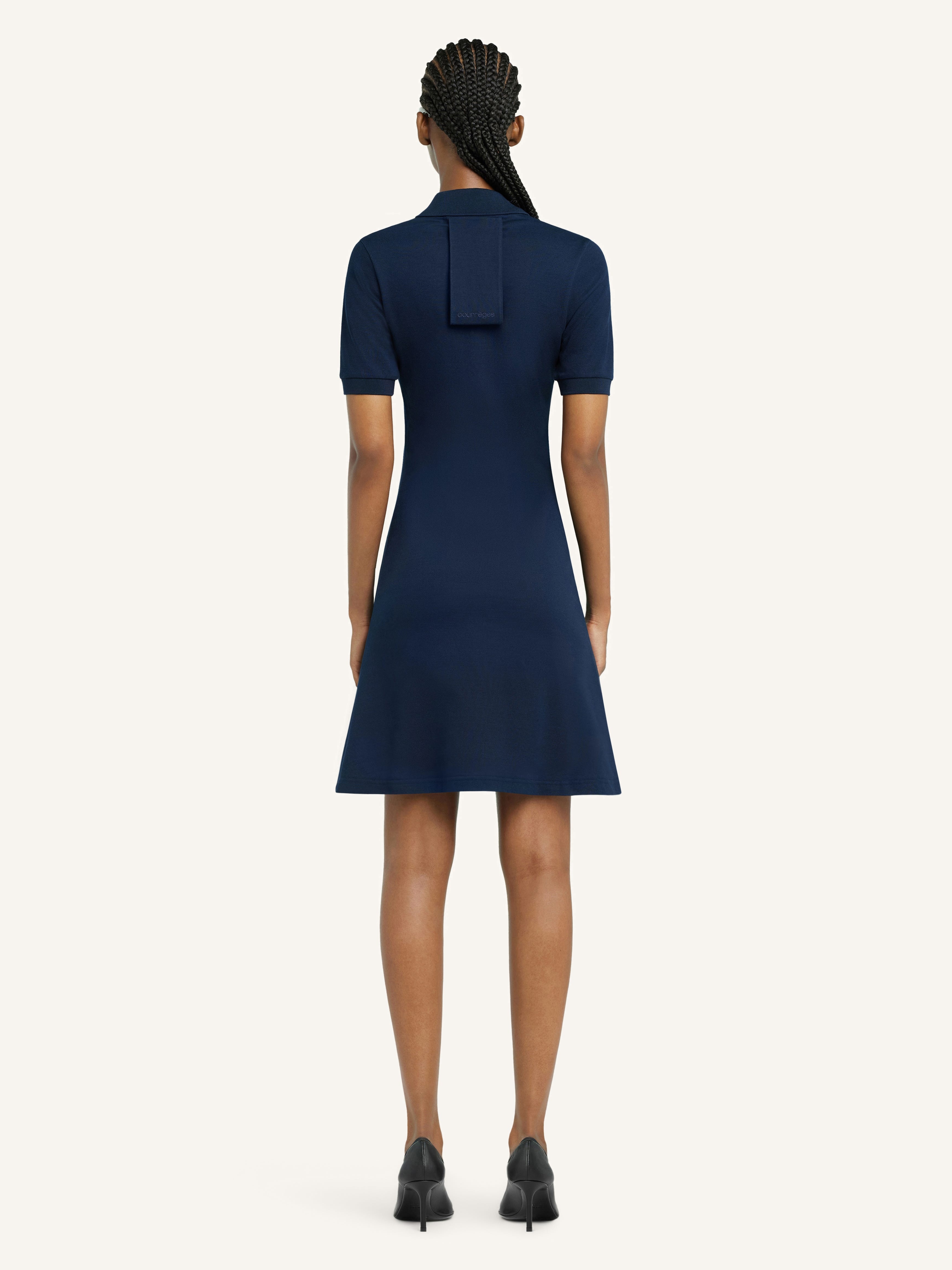 MINI PIQUÉ POLO DRESS - 4