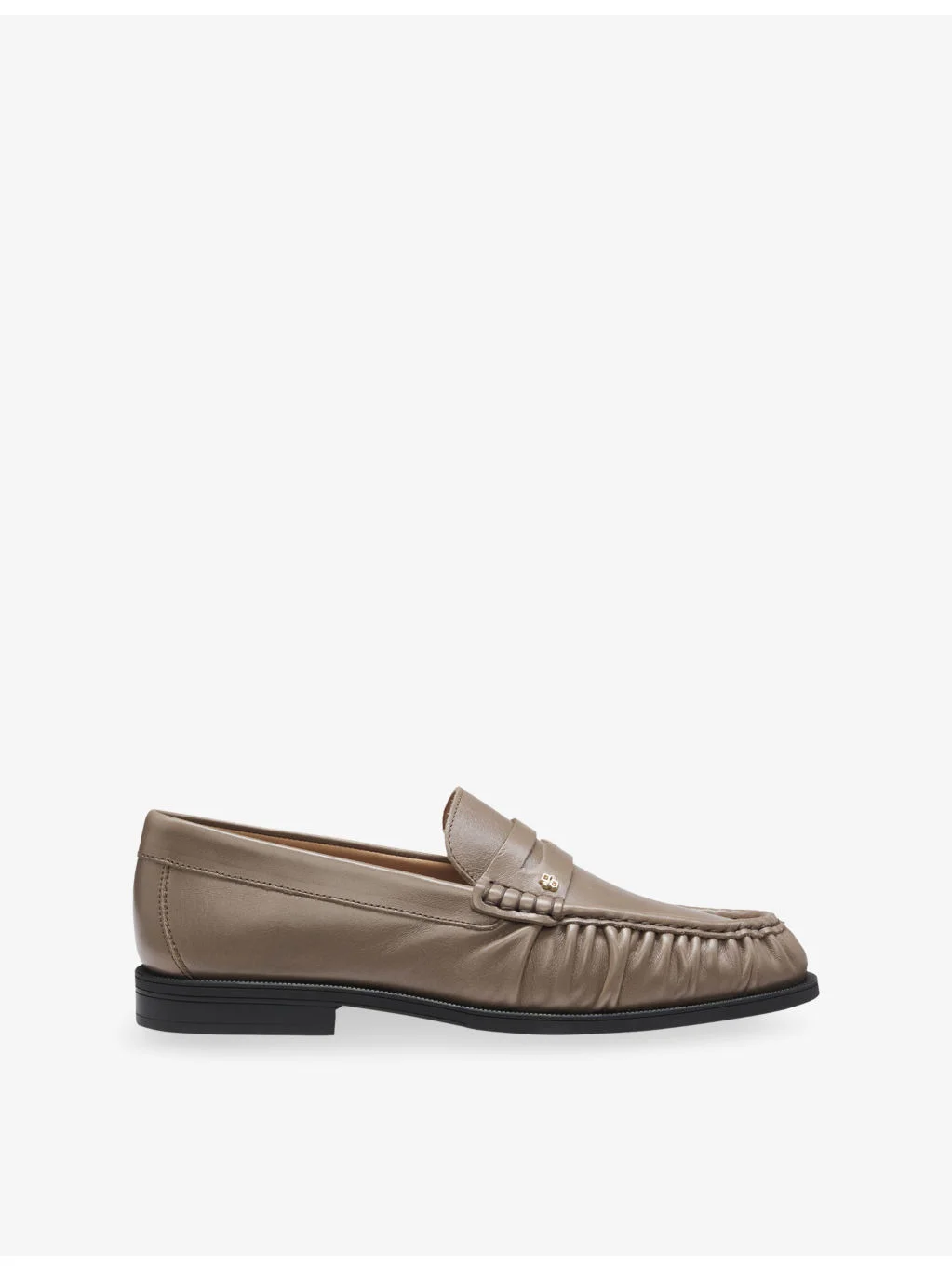 Logo-Embellished Leather Loafers - 1
