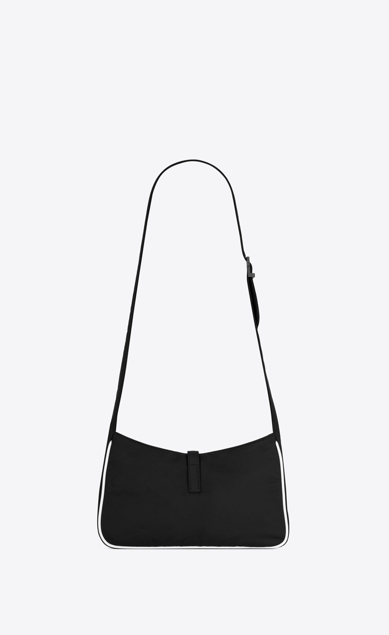 SAINT LAURENT le 5 à 7 crossbody bag in econyl® regenerated nylon outlook