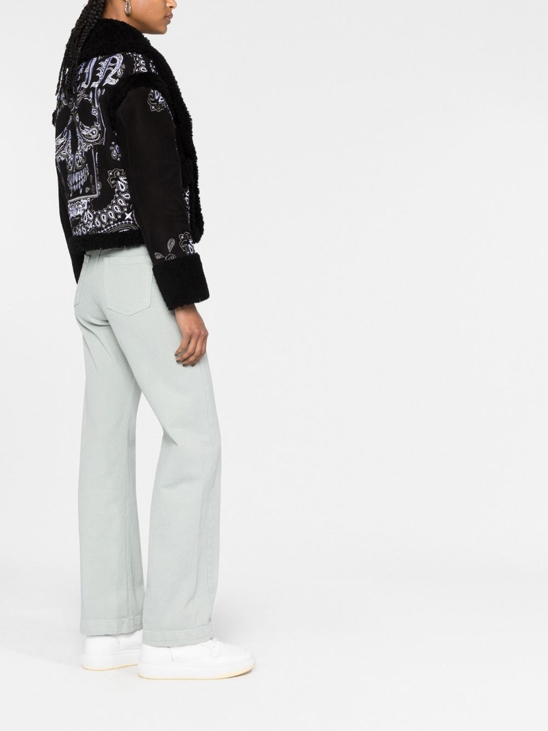 paisley bandana shearling jacket 6
