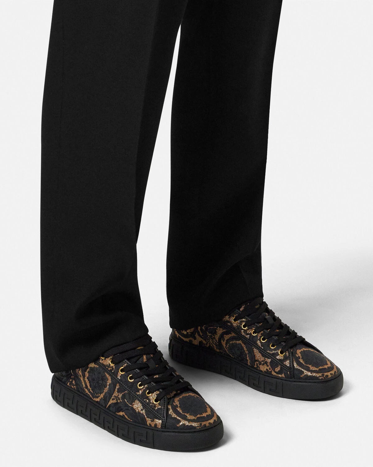 Barocco Jacquard Greca Sneakers - 3