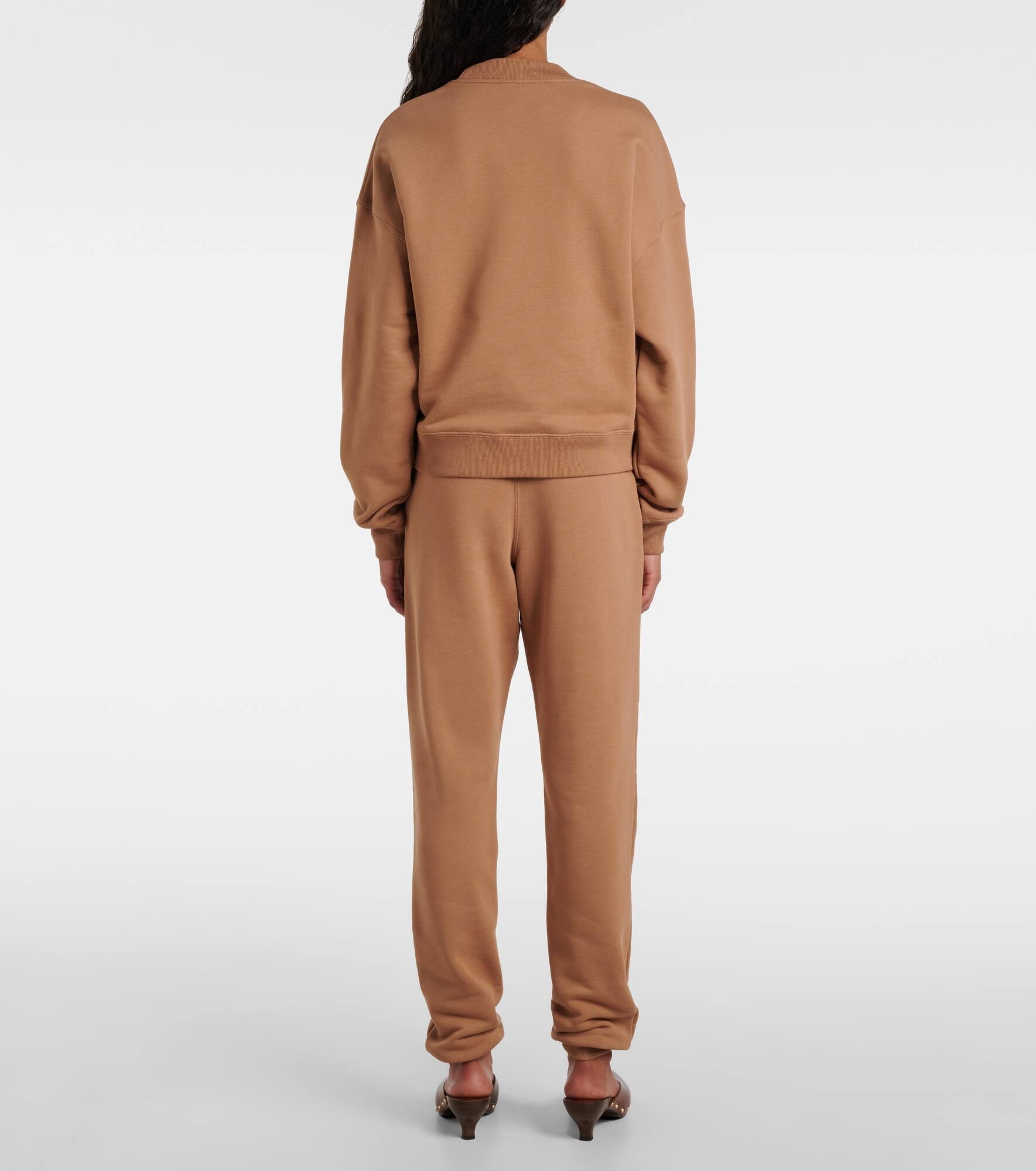 Logo cotton fleece sweatshirt - 3