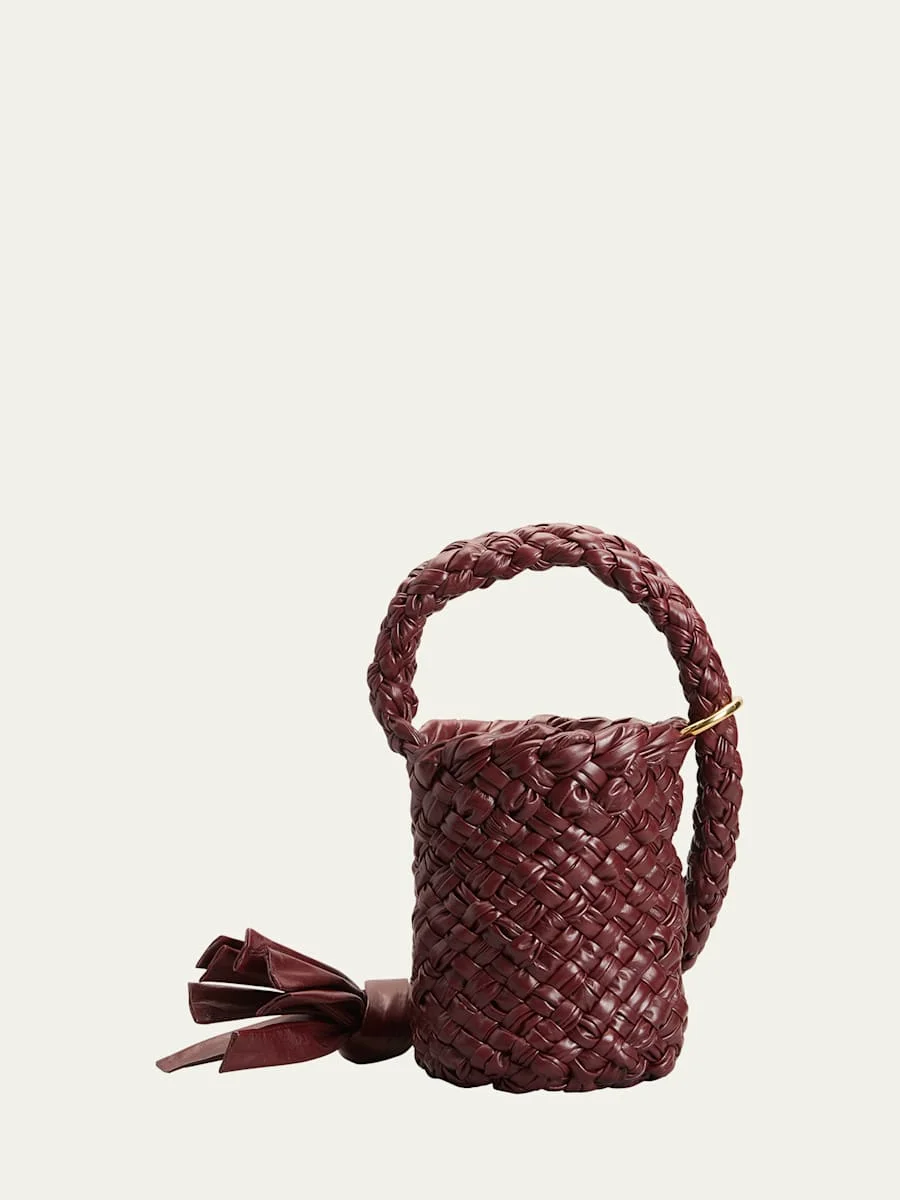 Kalimero Intrecciato Pleated Bucket Bag - 1
