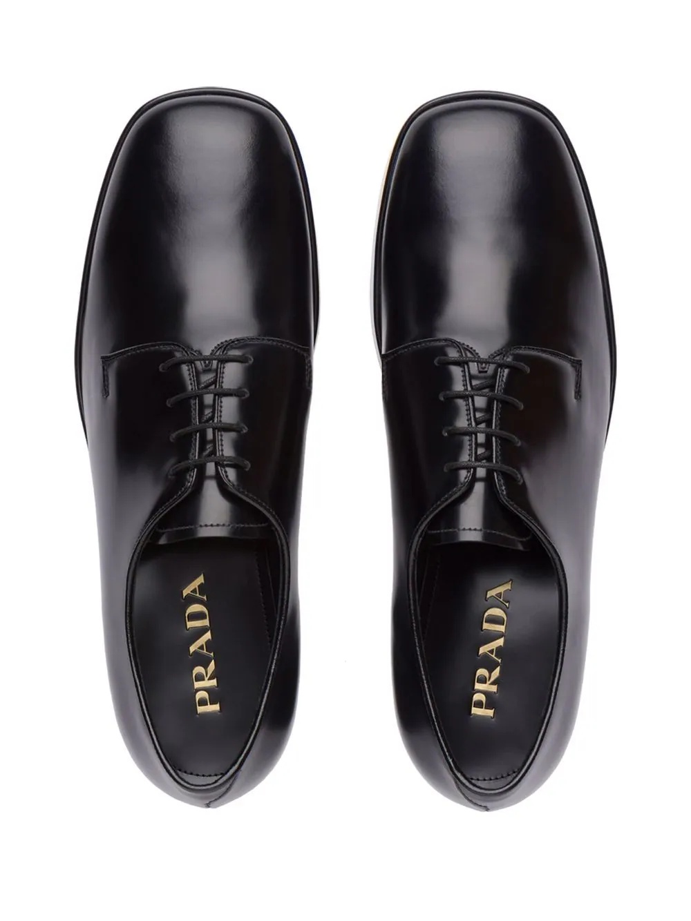 lace-up leather derby shoes - 4