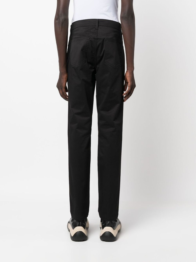 mid-rise straight-leg trousers 4