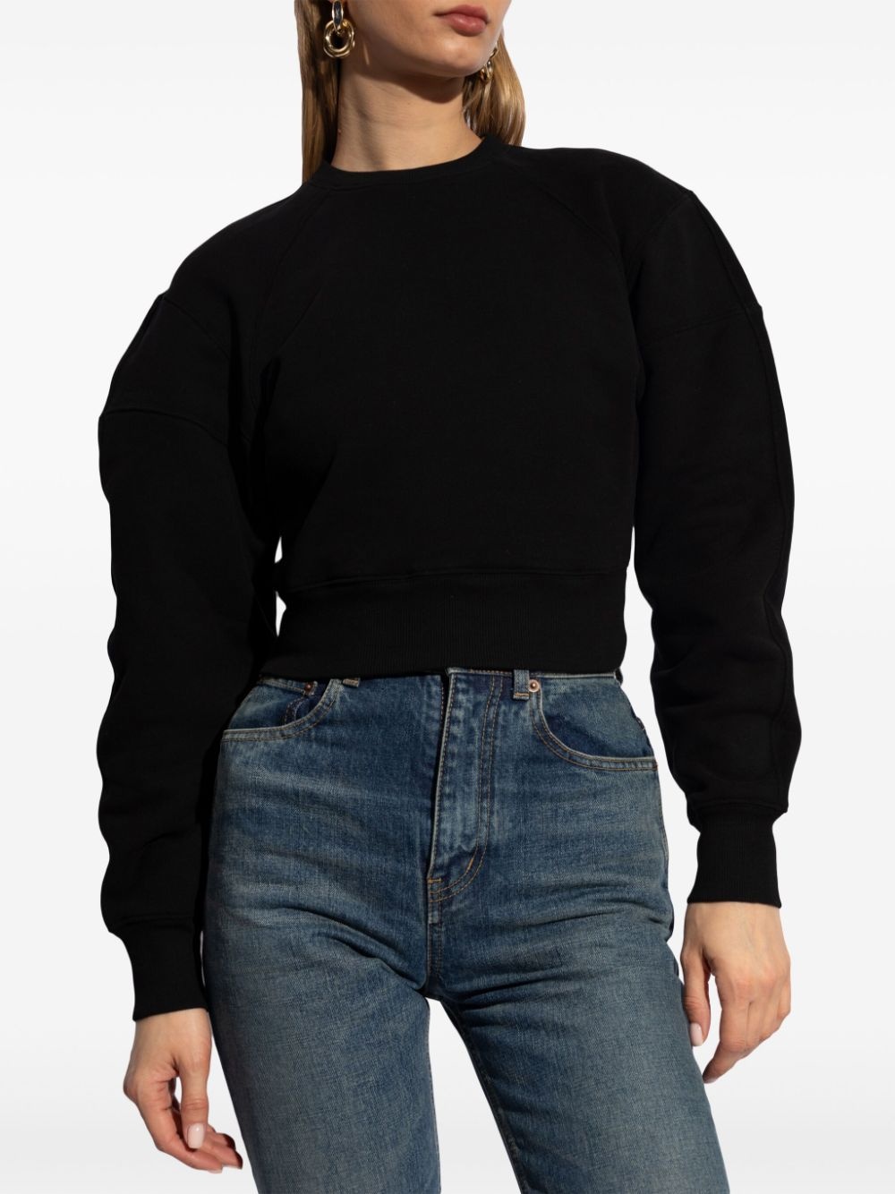 long-sleeve cotton sweatshirt - 3