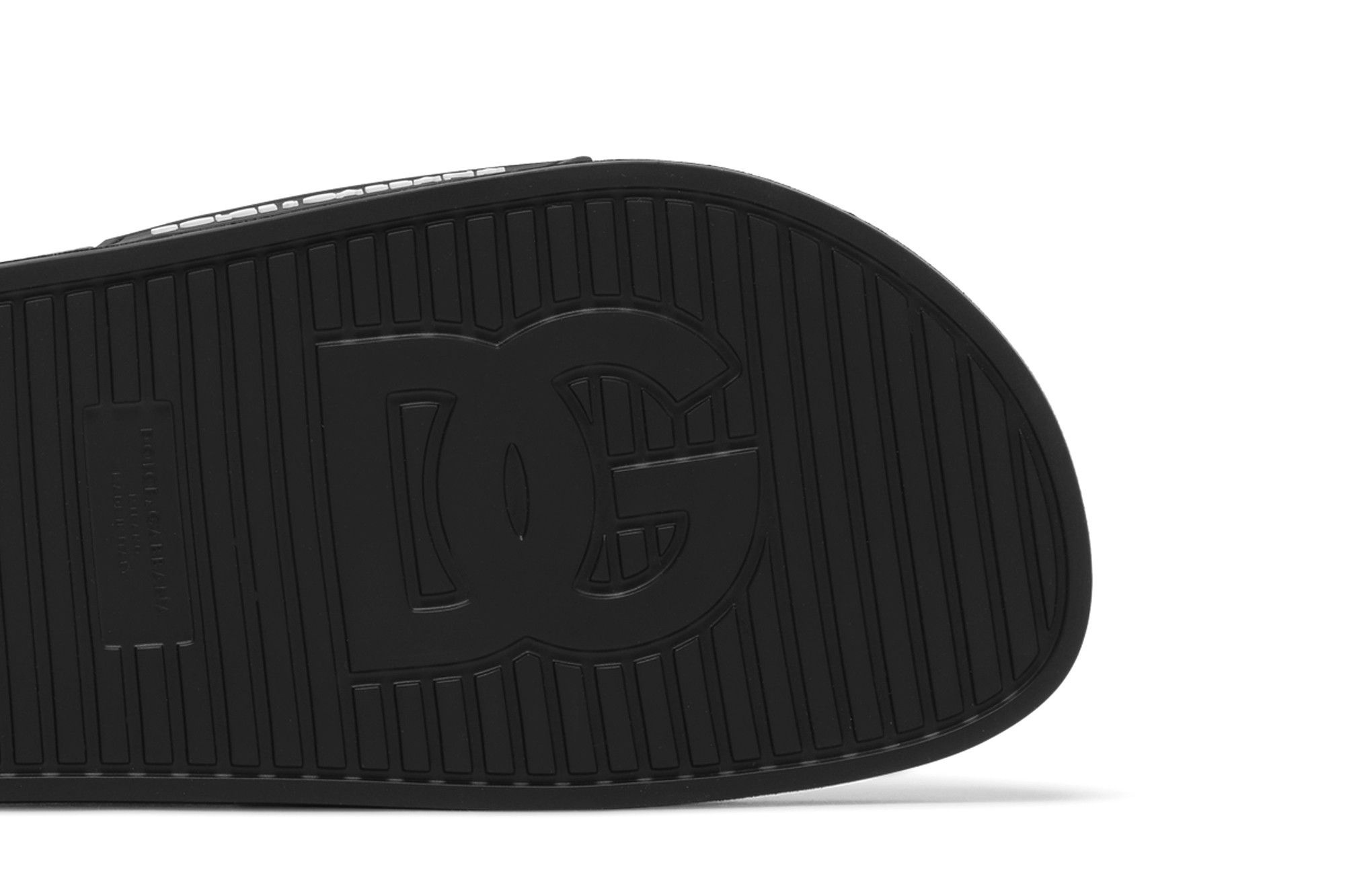Dolce & Gabbana Slides 'DG Logo - Black White' - 5