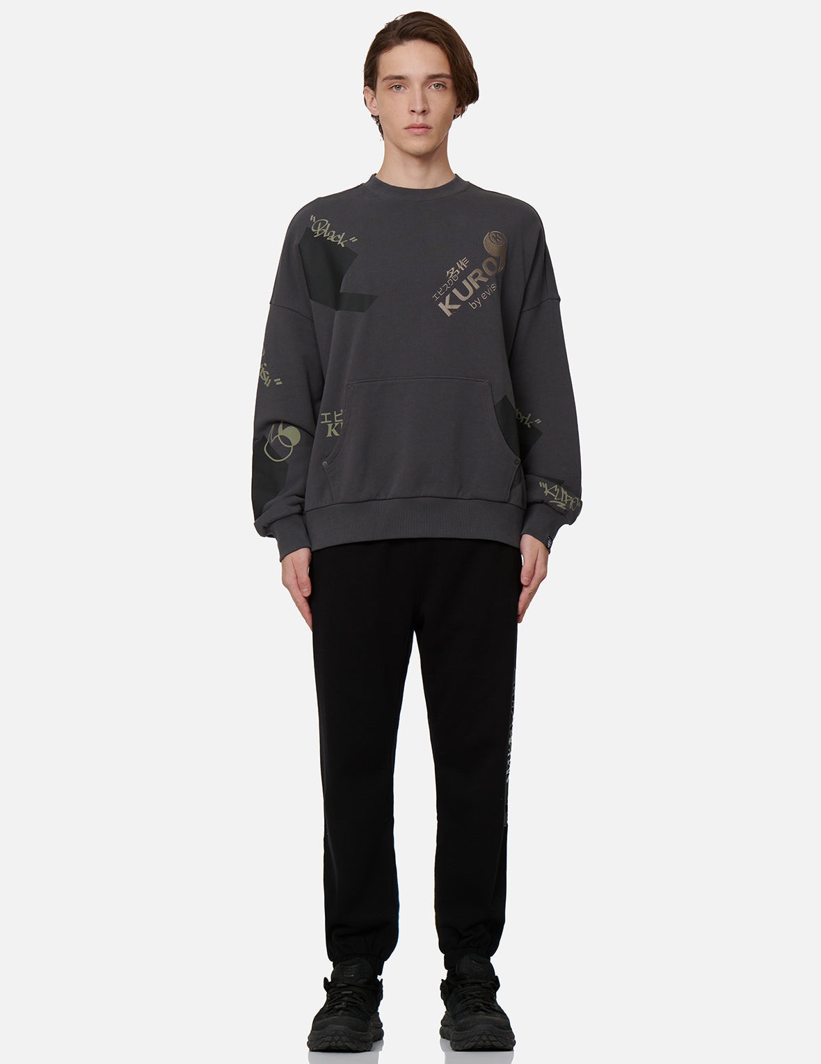 Quotation Mark Print Sweatshirt - 6