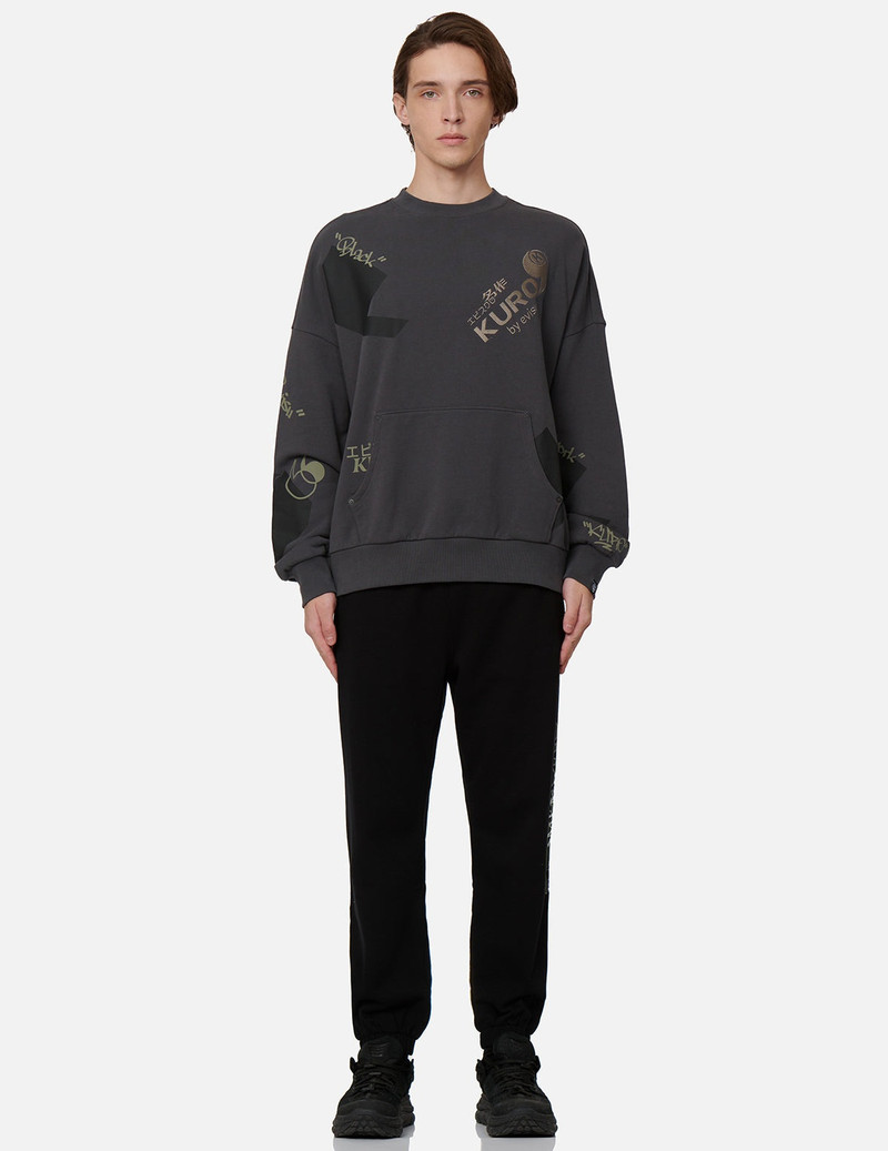 Quotation Mark Print Sweatshirt 6