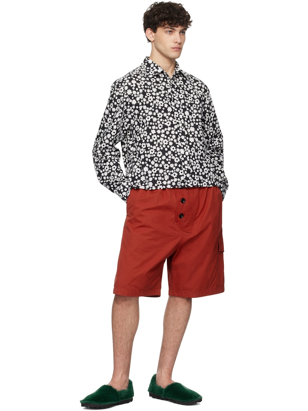 Black Pop Fields Long Sleeve Shirt - 4