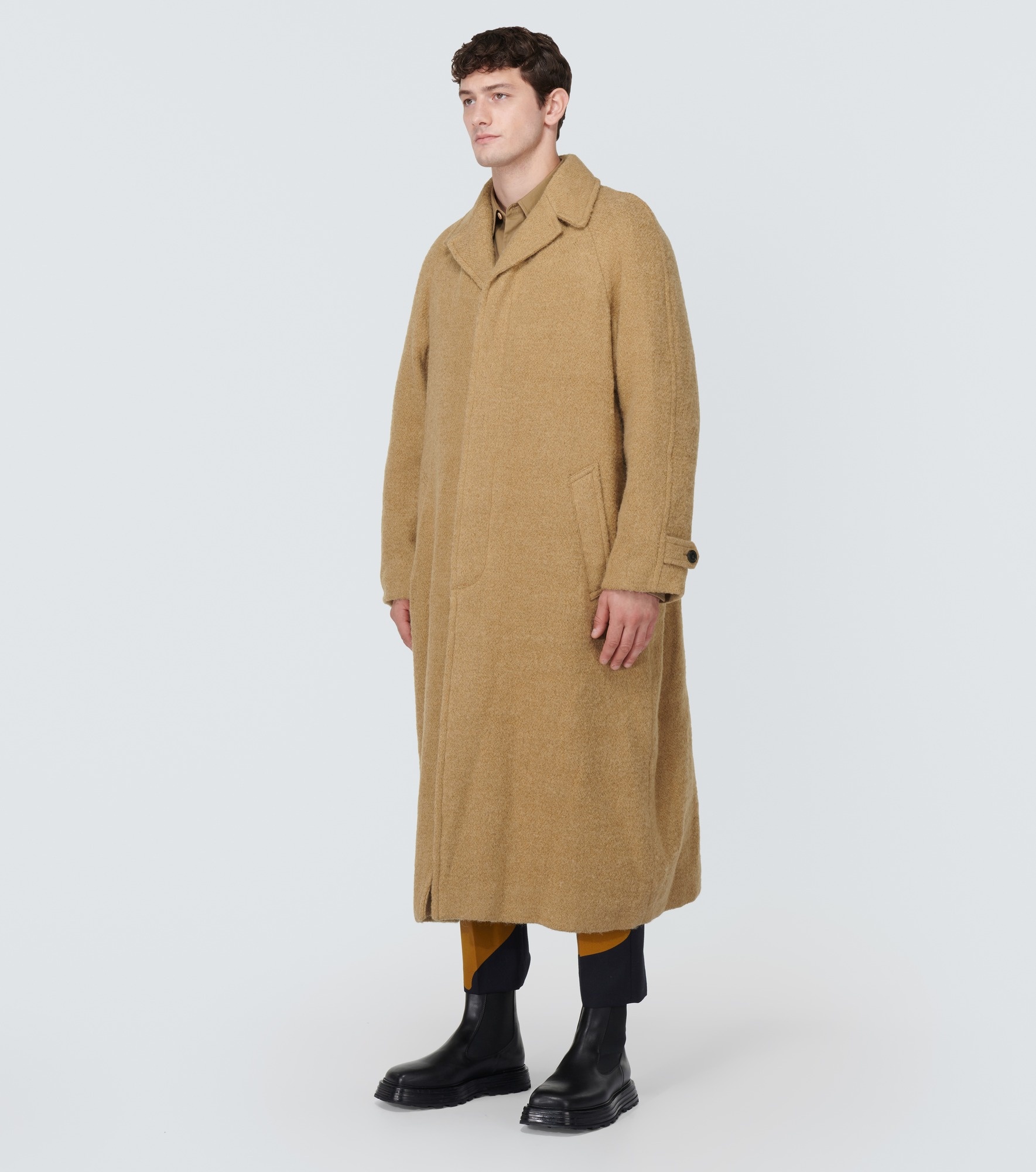 Jute and wool coat - 3