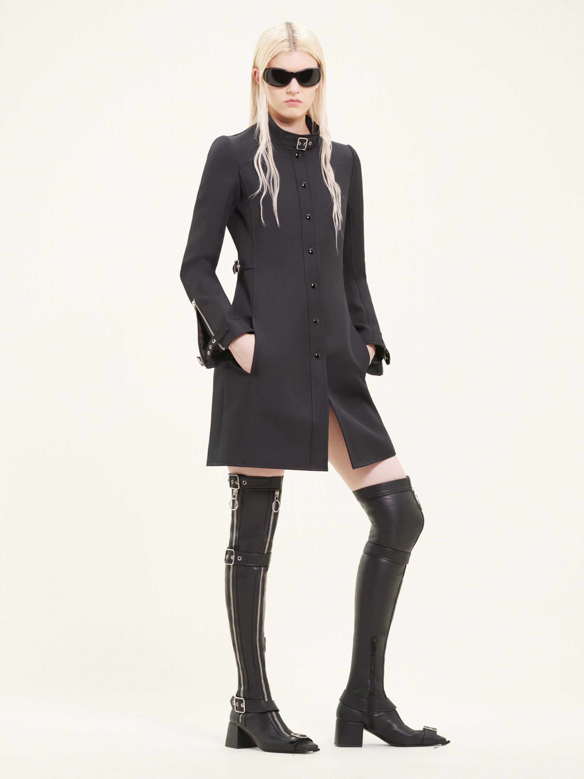 BUCKLE TWILL COAT - 3