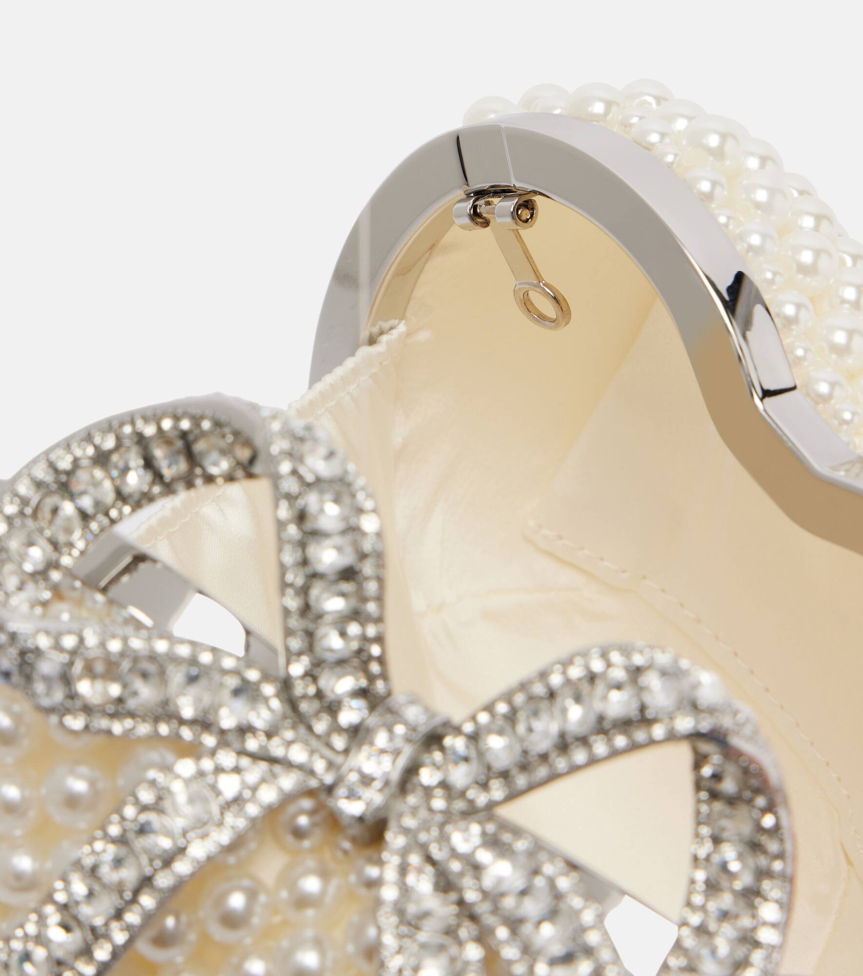 Heart Mini faux pearls-embellished clutch - 3