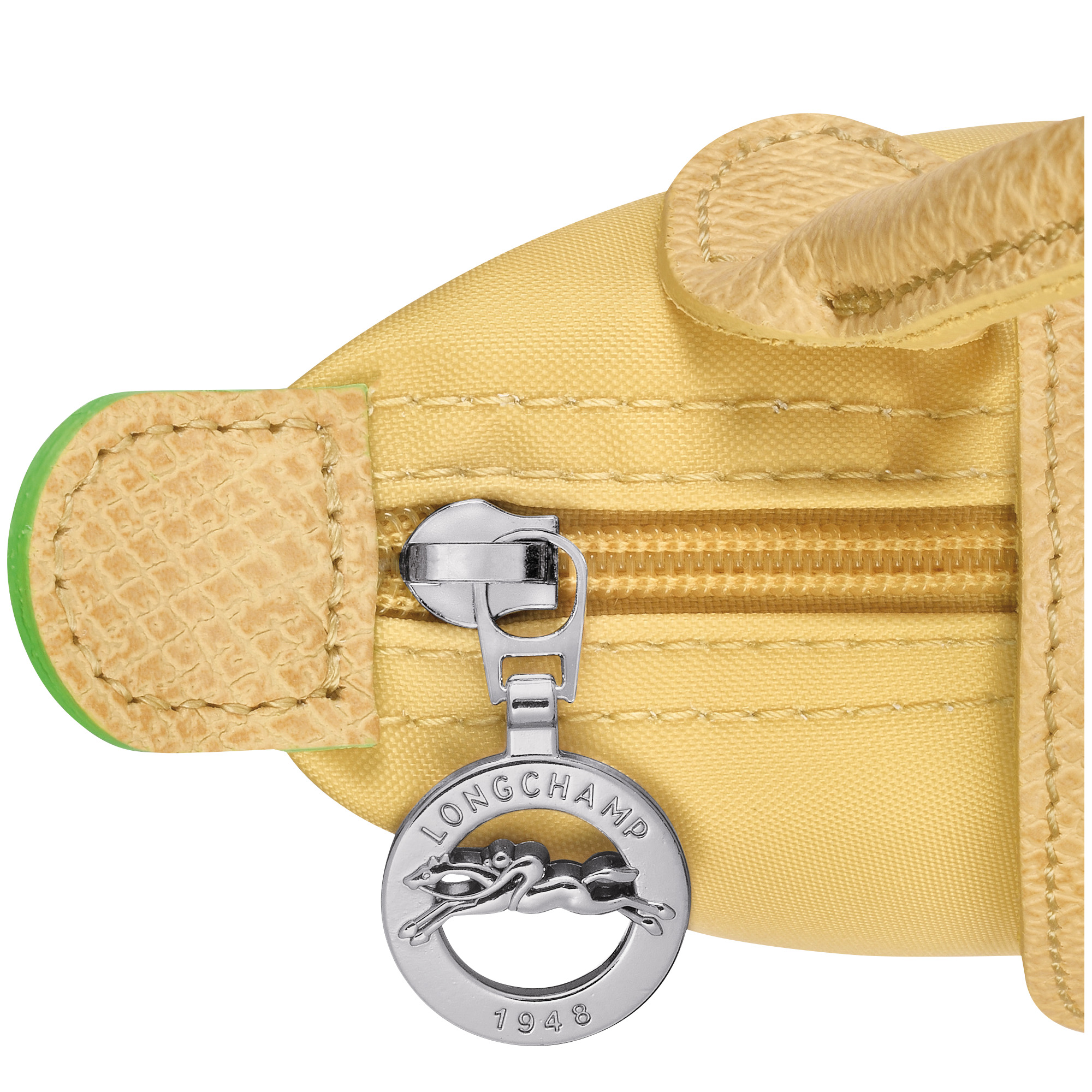 Le Pliage Green Pouch with handle Wheat - Recycled canvas - 5