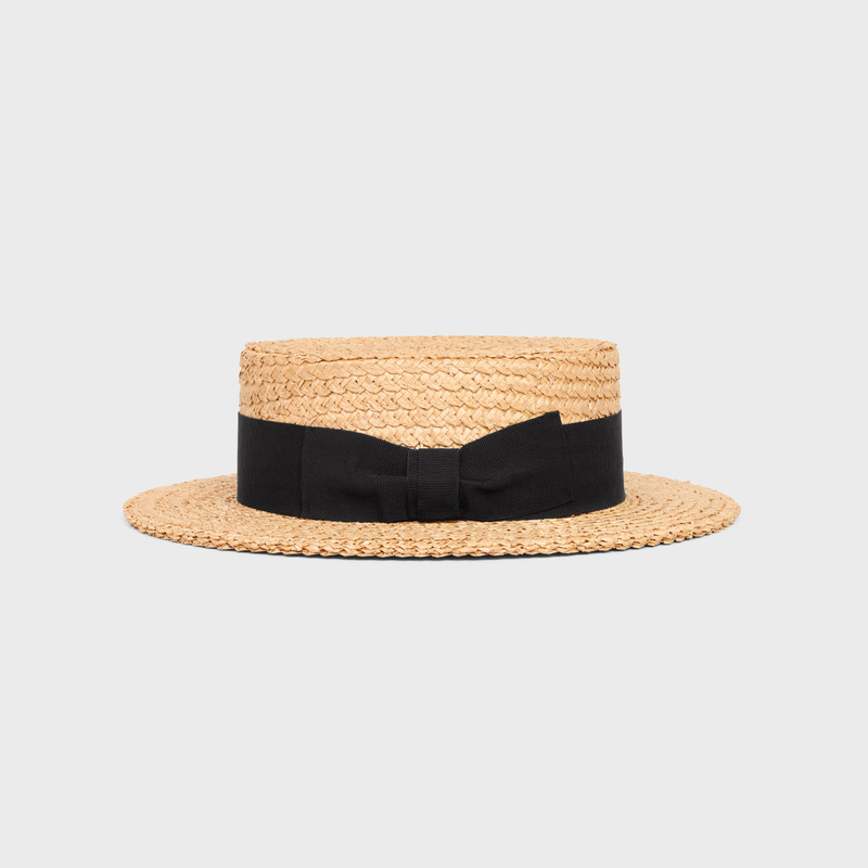 CELINE canotier hat in straw outlook