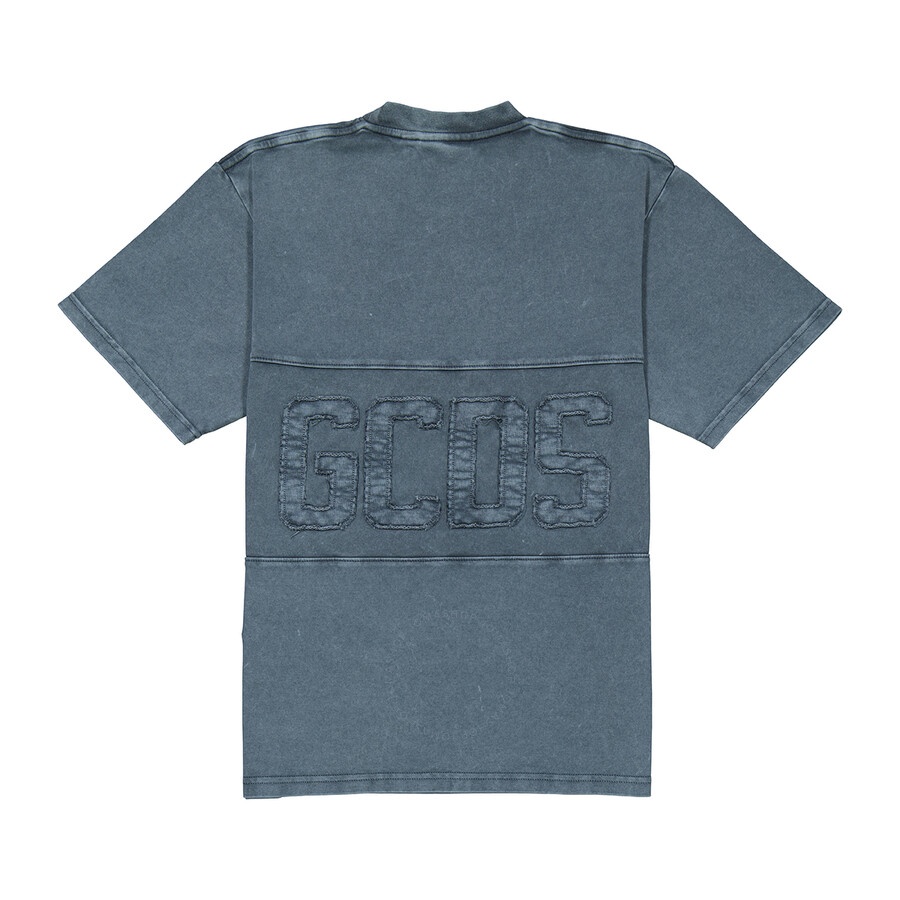 GCDS Men's Overdyed GCDS Logo Band Cotton T-Shirt - 2