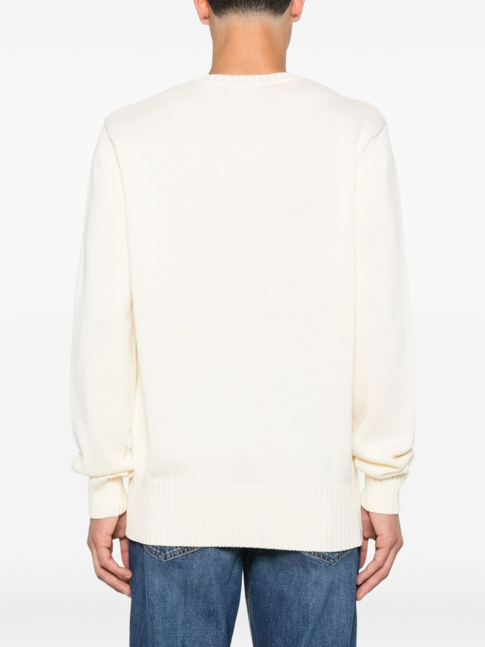 logo-embroidered sweater - 4