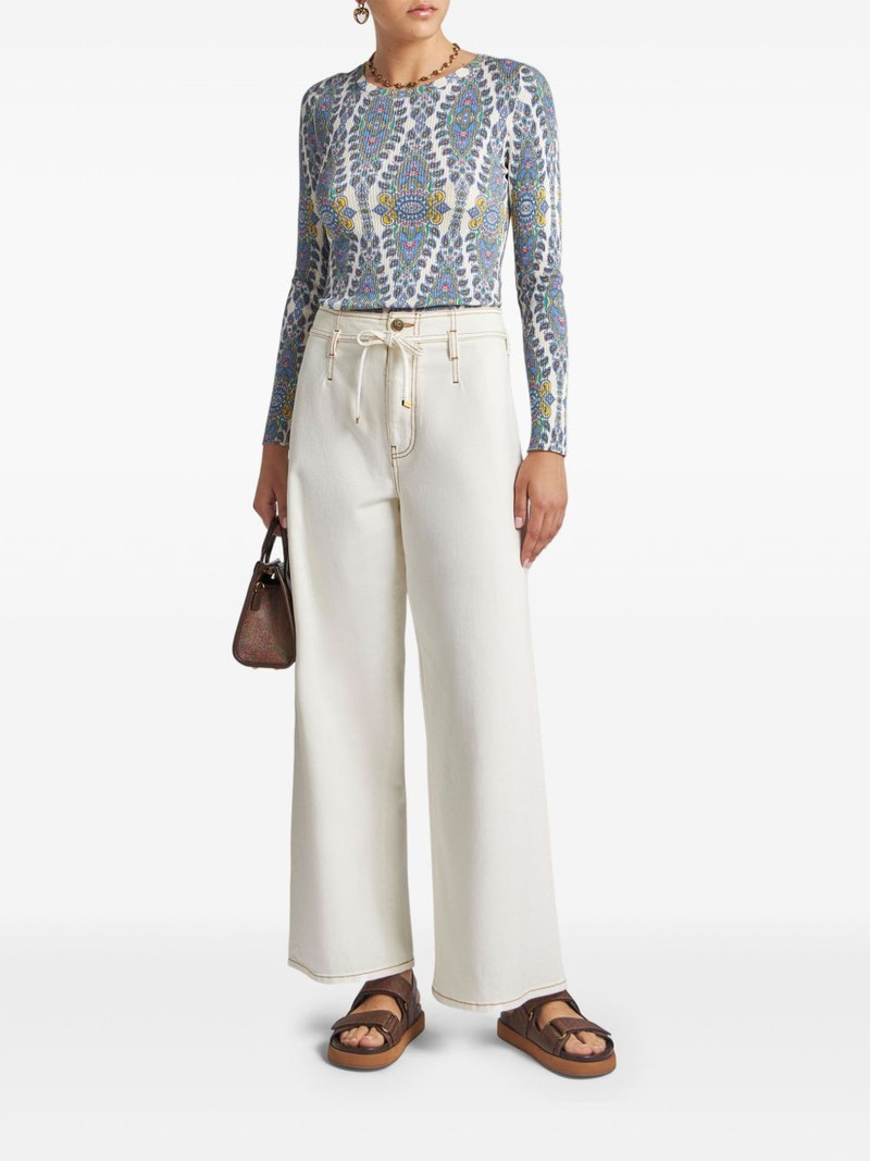 Etro wide-leg jeans outlook