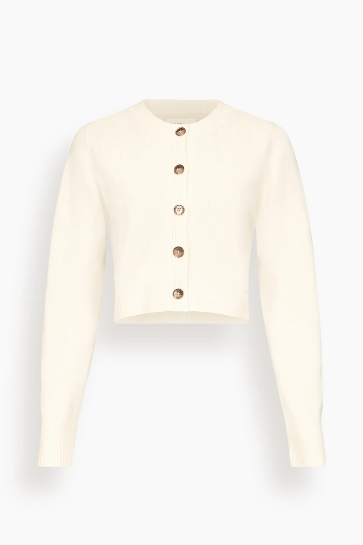 Zephir Cropped Cardigan in Ivory - 1